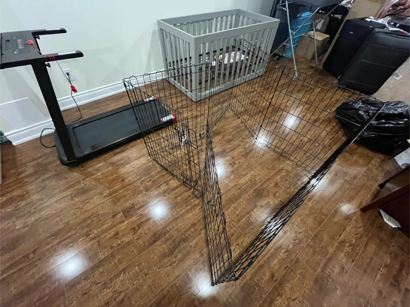 Pet Playpen - Black Wire
