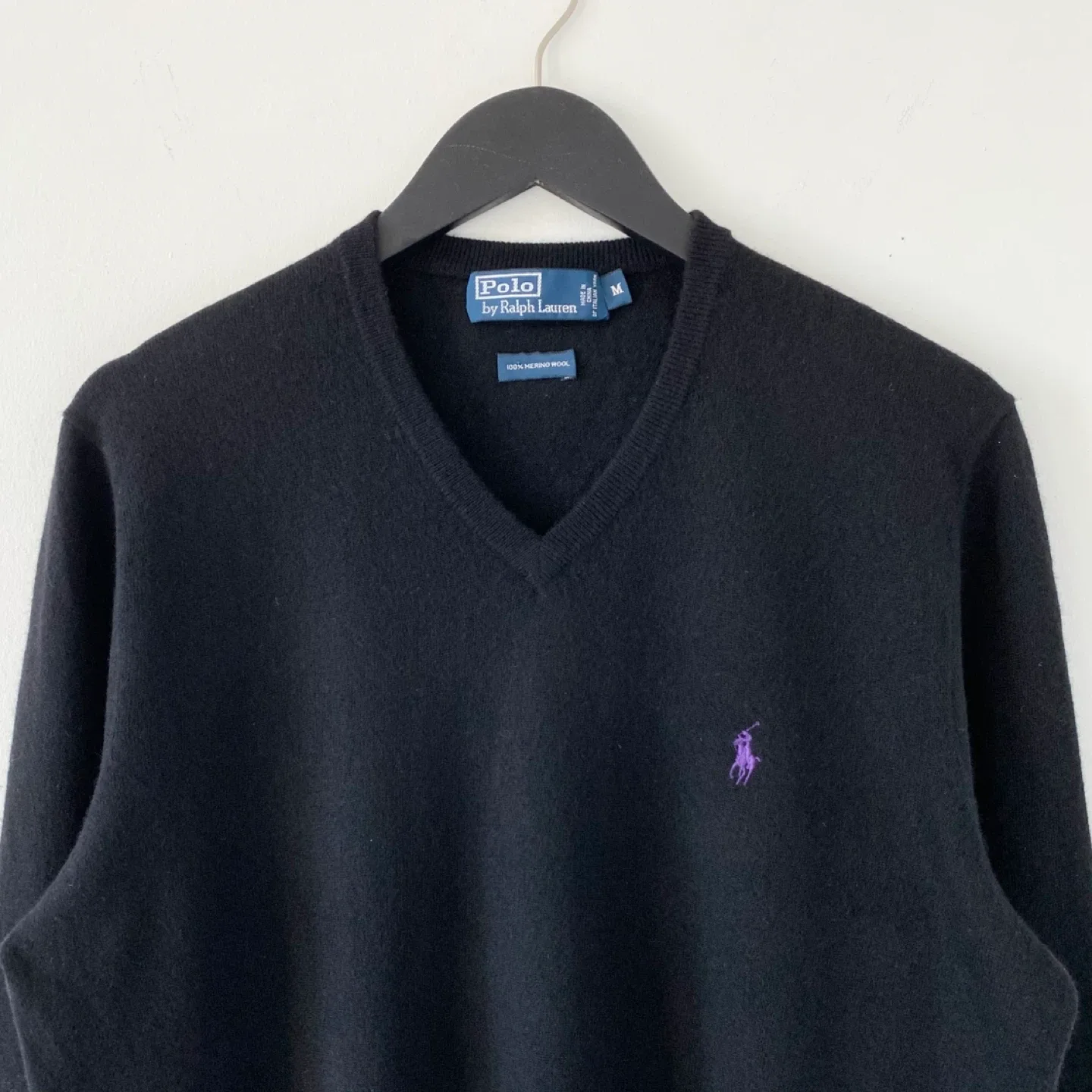 Polo by Ralph Lauren 100% Merino Wool Classic V-Neck Sweater image indicator(4)