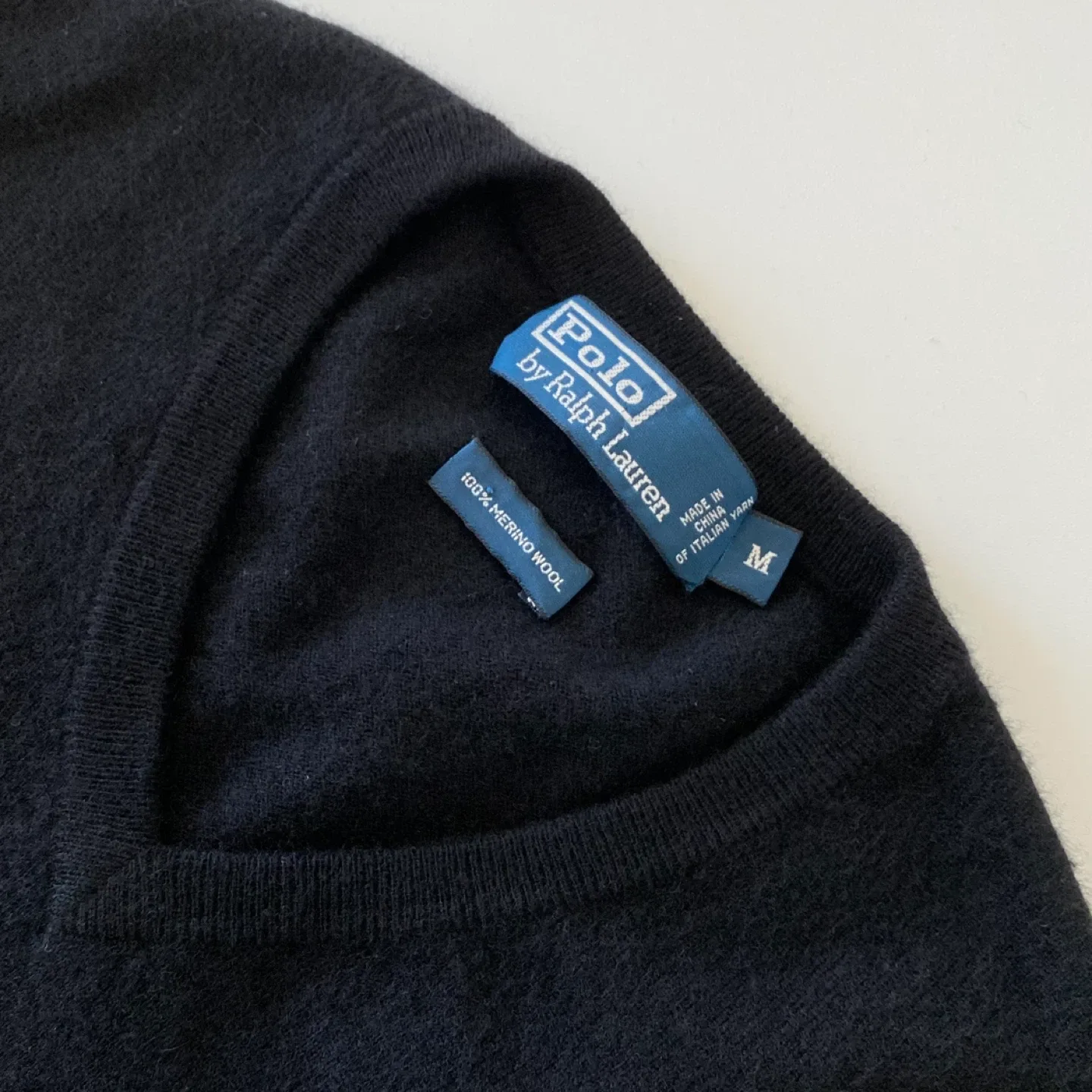 Polo by Ralph Lauren 100% Merino Wool Classic V-Neck Sweater image indicator(8)