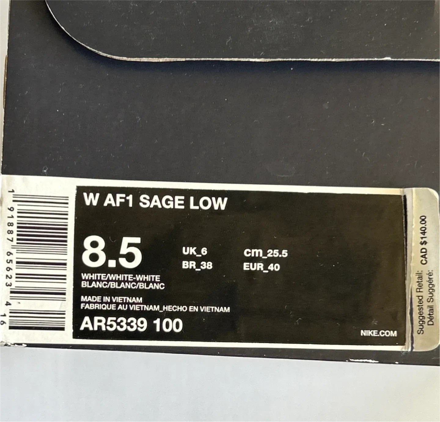 Nike Air Force 1 - White Platform Sneakers - Size- 8.5 image indicator(9)