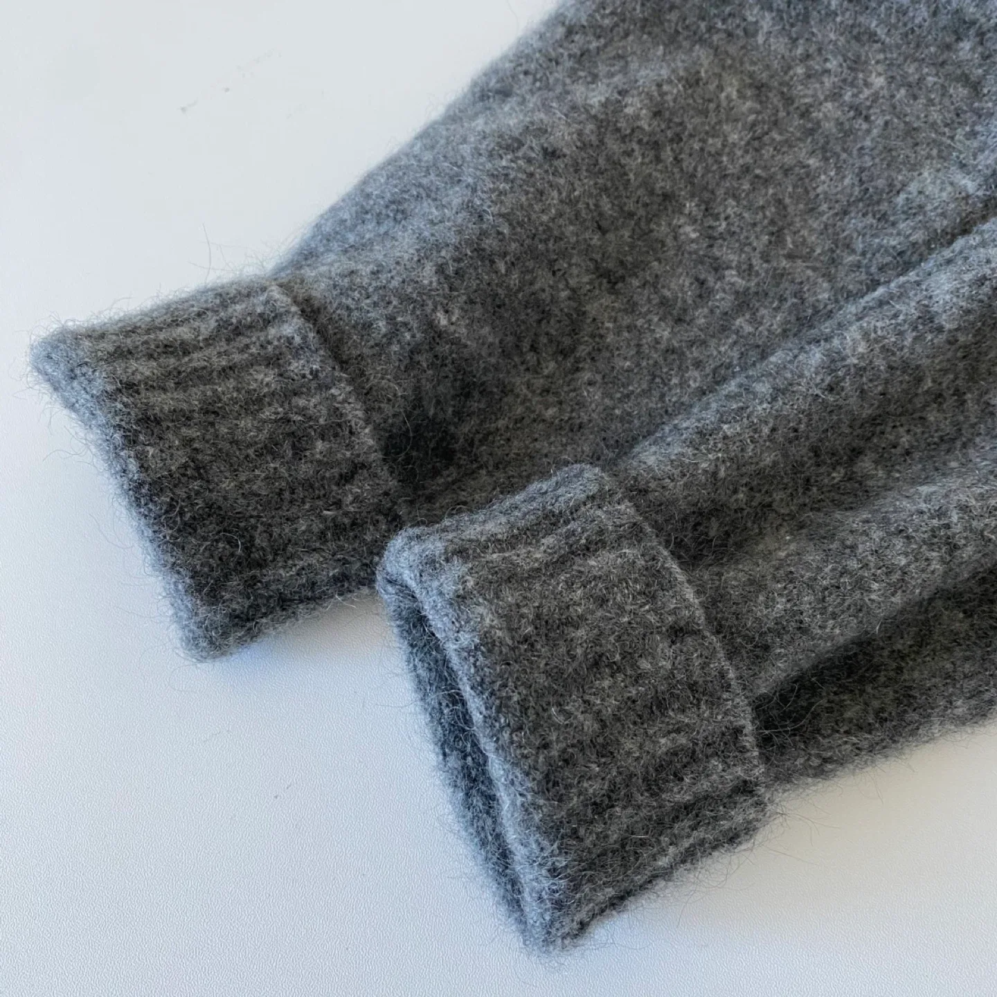 Eileen Fisher Mohair Plush Mélange Crew Neck Cardigan image indicator(5)