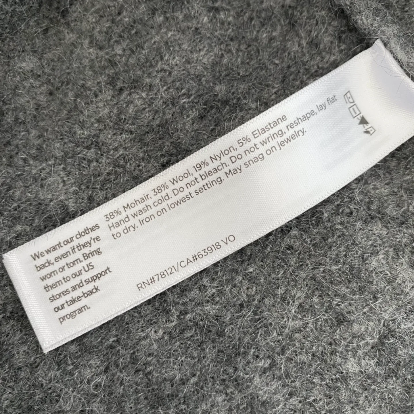 Eileen Fisher Mohair Plush Mélange Crew Neck Cardigan image indicator(8)