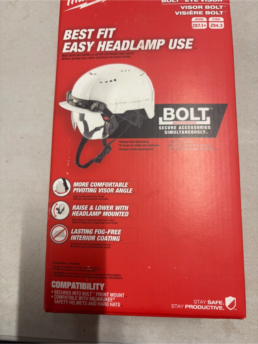 Milwaukee BOLT Clear Eye Visor