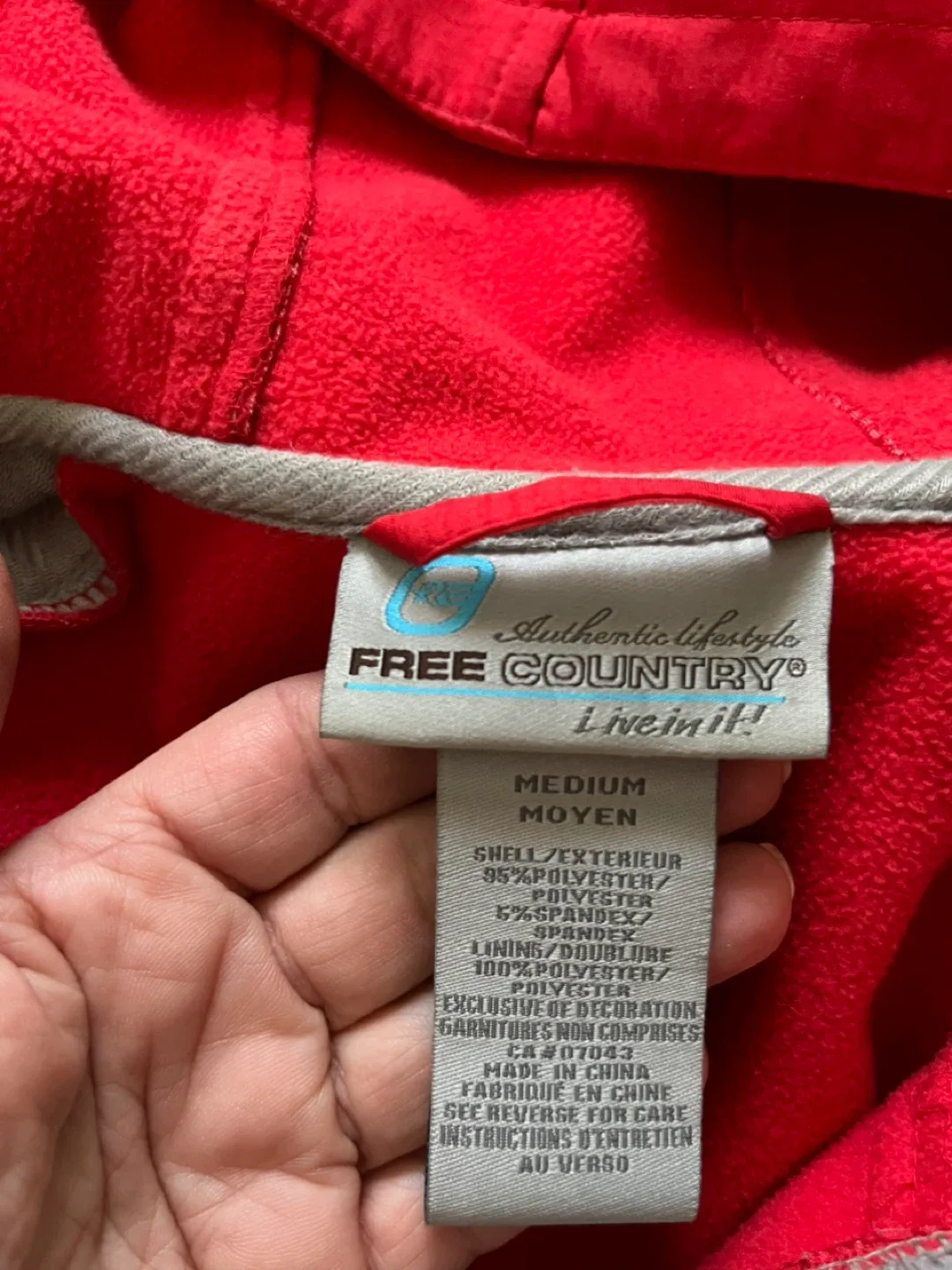 Ladies Red Medium Rain Jacket image indicator(2)