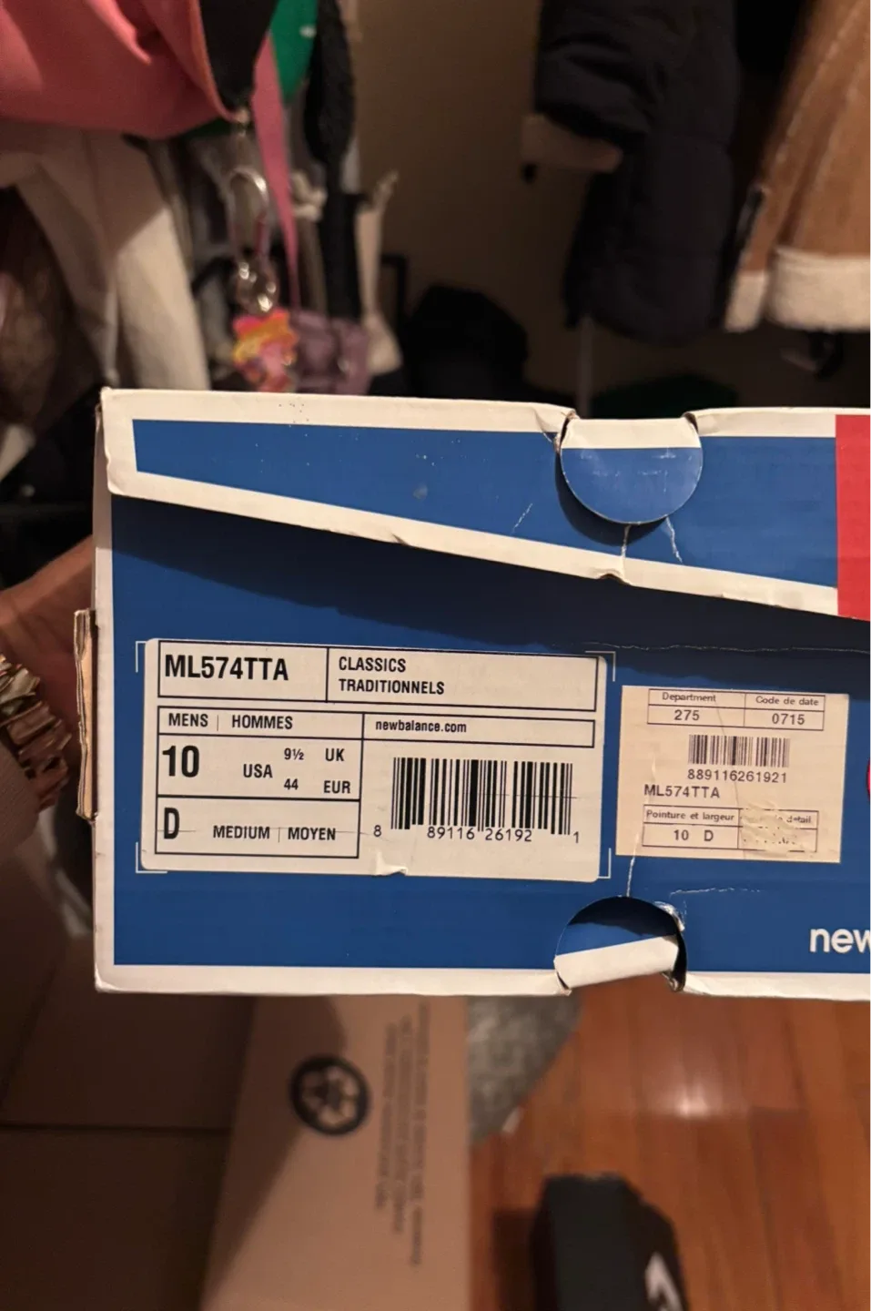 New Balance 574 Classics Grey/Blue, Men's Size 10 image indicator(4)