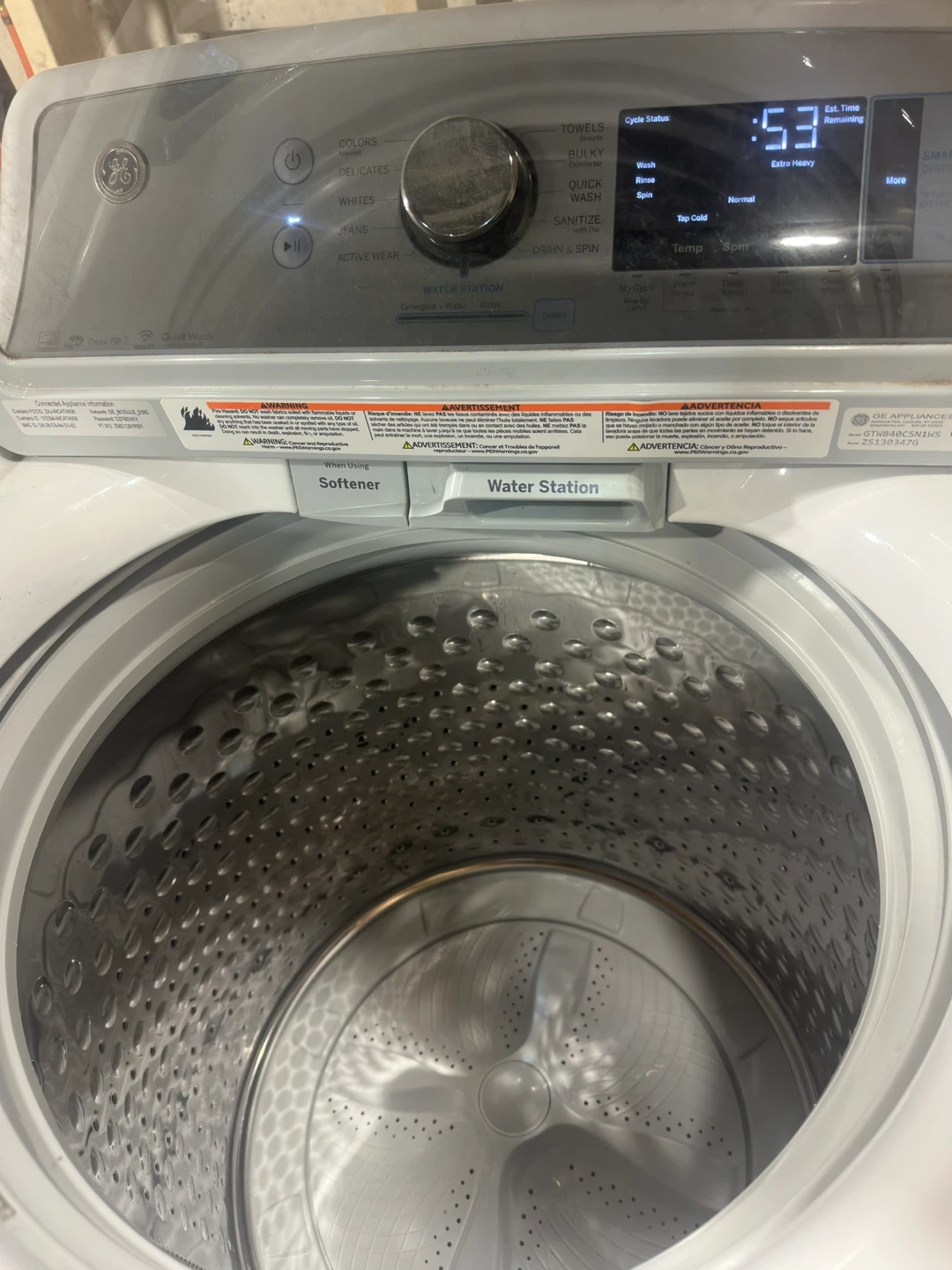 GE Top Load Washing Machine - photo 3