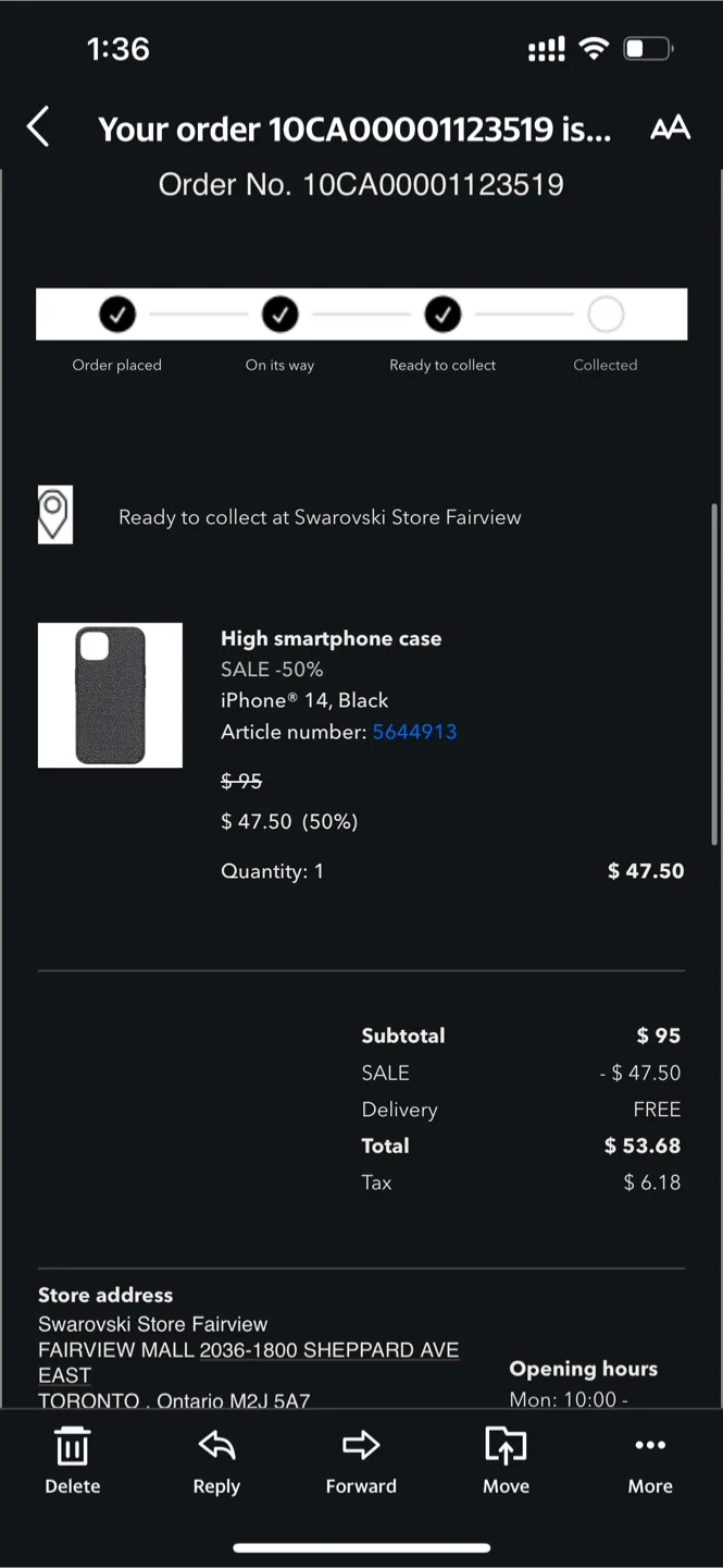 Swarovski iPhone 14 case - black (bling) image indicator(4)