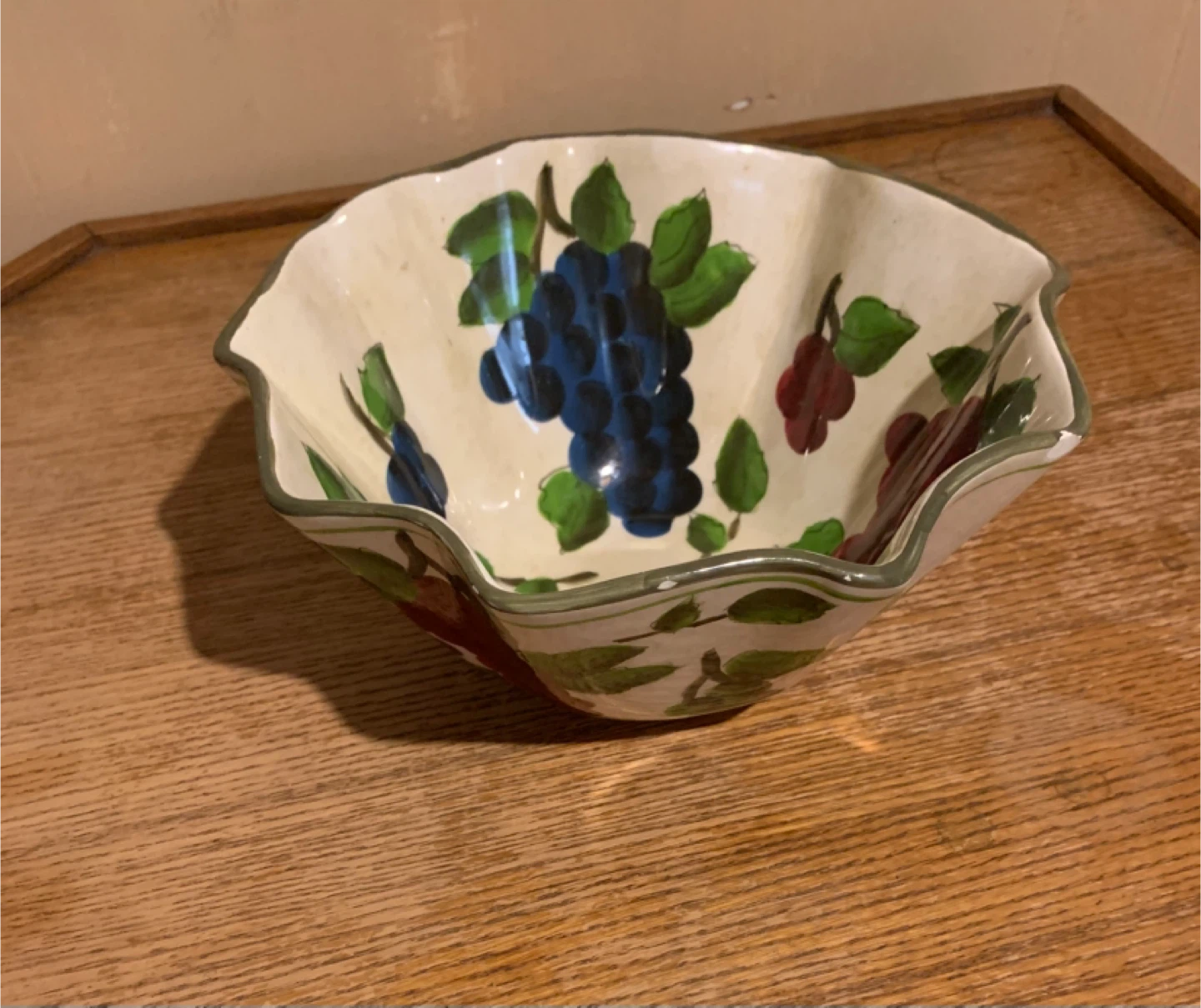 🥕Hand-Painted Fruit Bowl