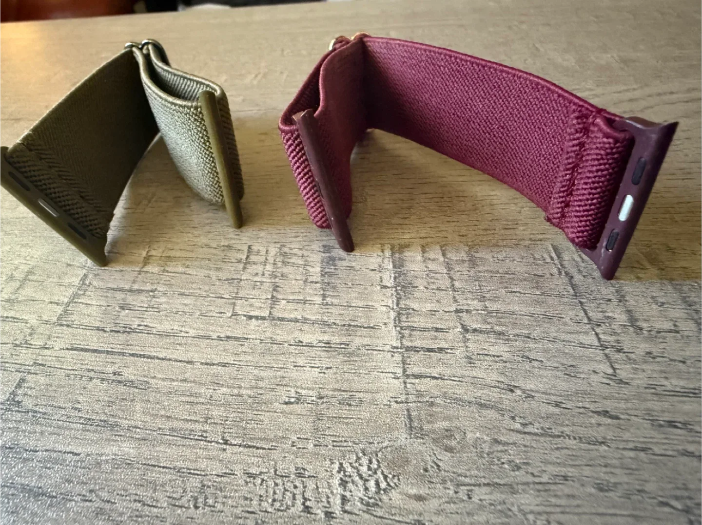 Apple Watch  Elastic Bands - Olive & Burgundy 🥕 image indicator(3)
