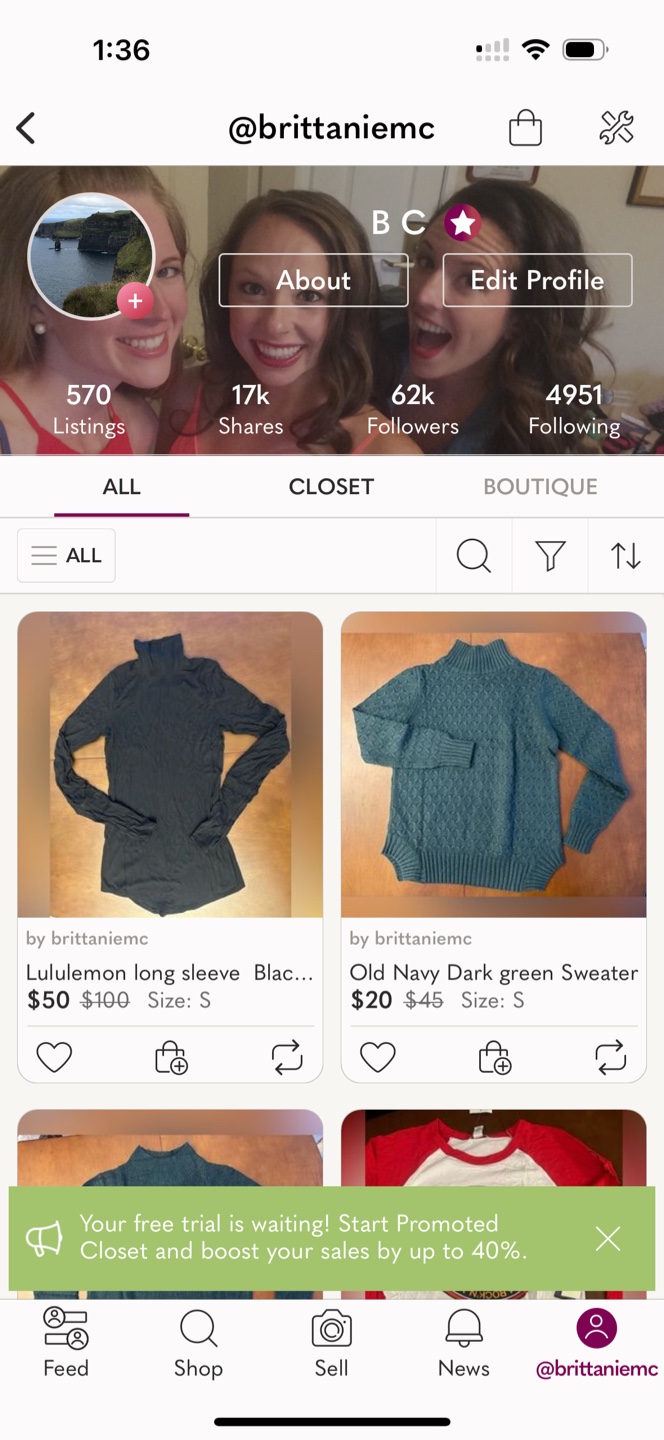 Tons of clothes!