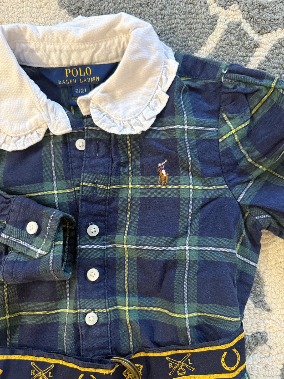 Ralph Lauren Plaid Dress - Size 2T image indicator(2)