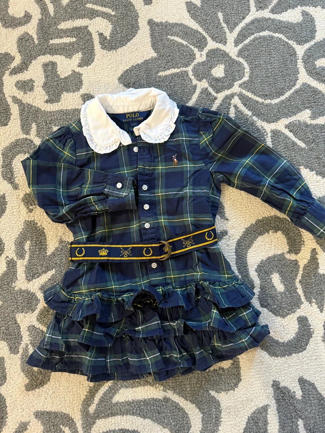 Ralph Lauren Plaid Dress - Size 2T thumbnail