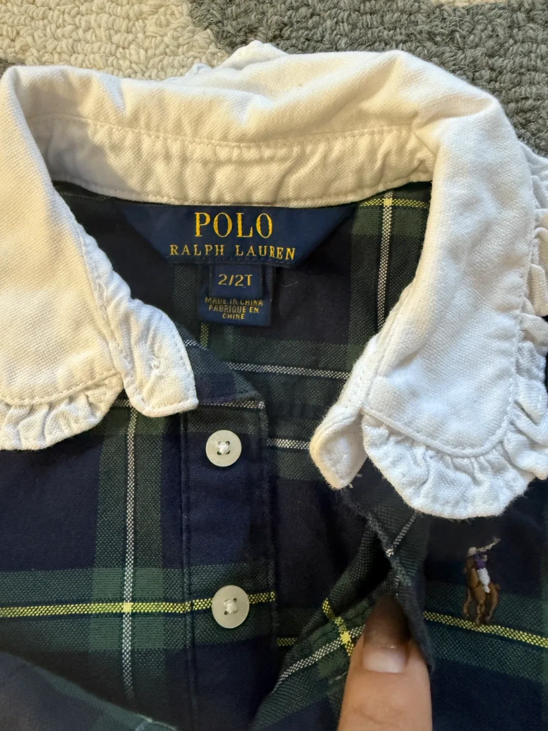 Ralph Lauren Plaid Dress - Size 2T image indicator(3)