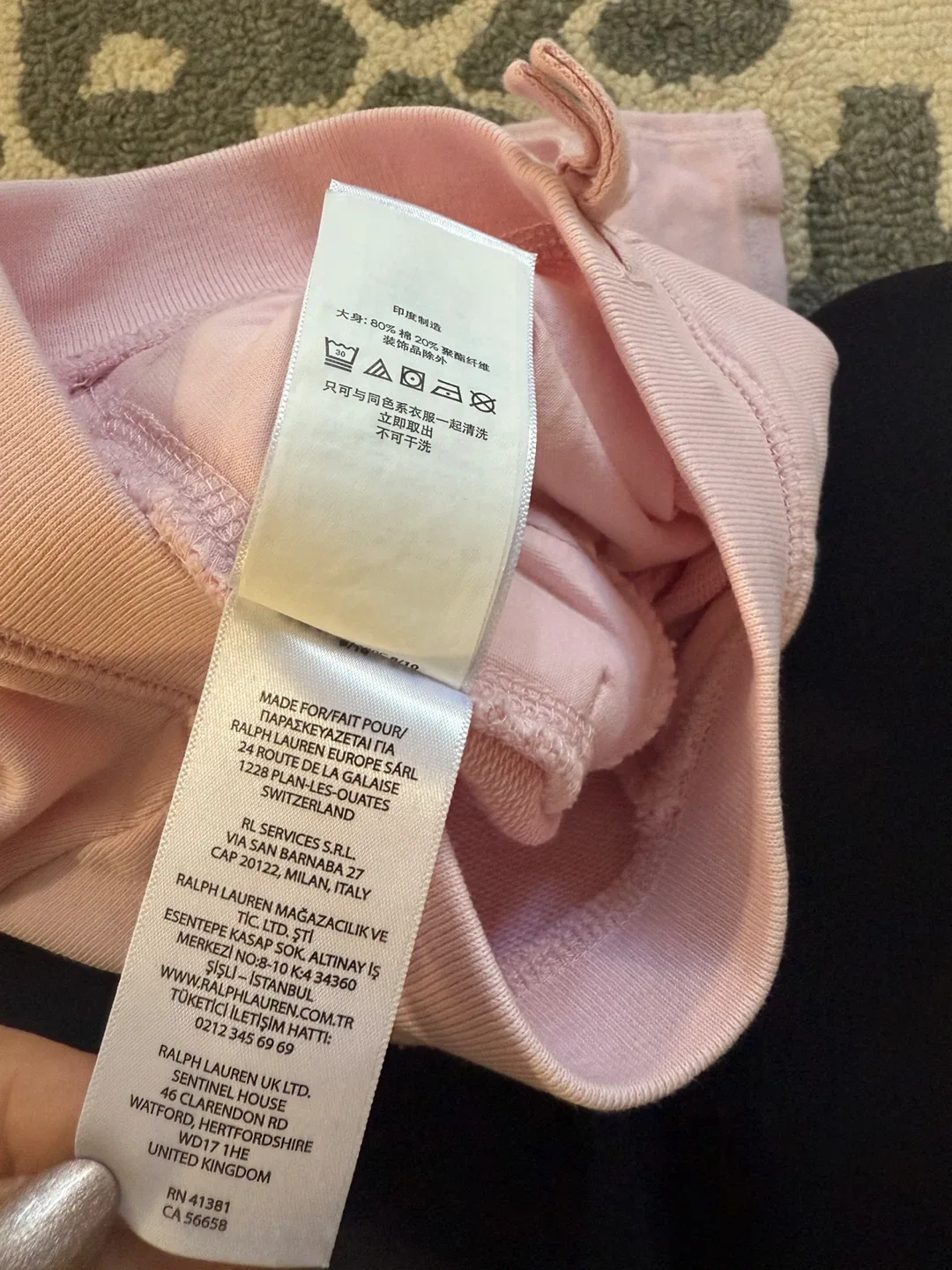 Polo Ralph Lauren 3/3T Pink Joggers image indicator(5)