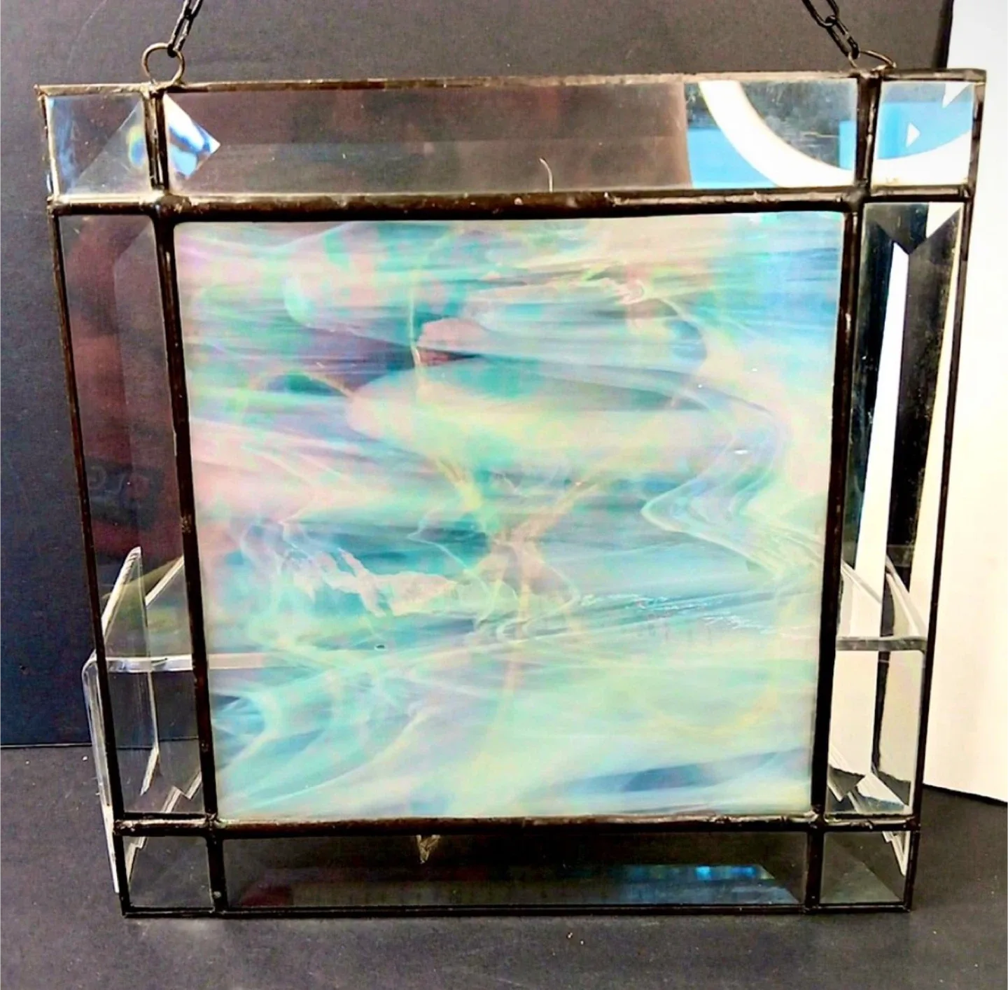 ☘️Stained Glass Clover Leaded Art Hanging image indicator(5)