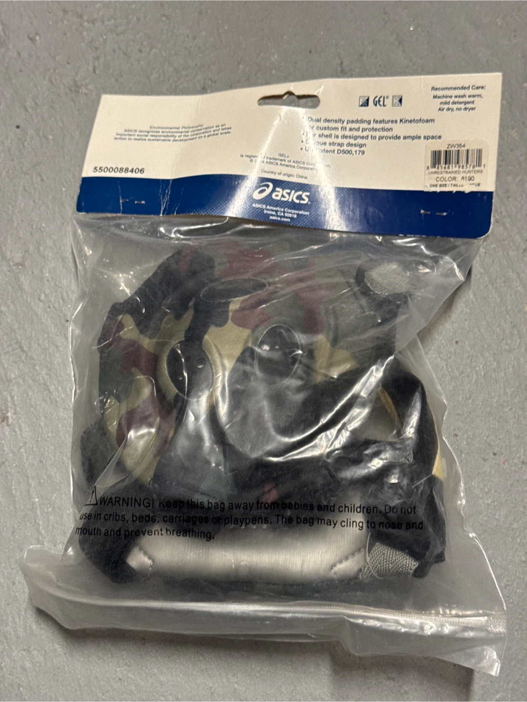 Asics Unrestrained Wrestling Ear Guard - Camo - photo 2