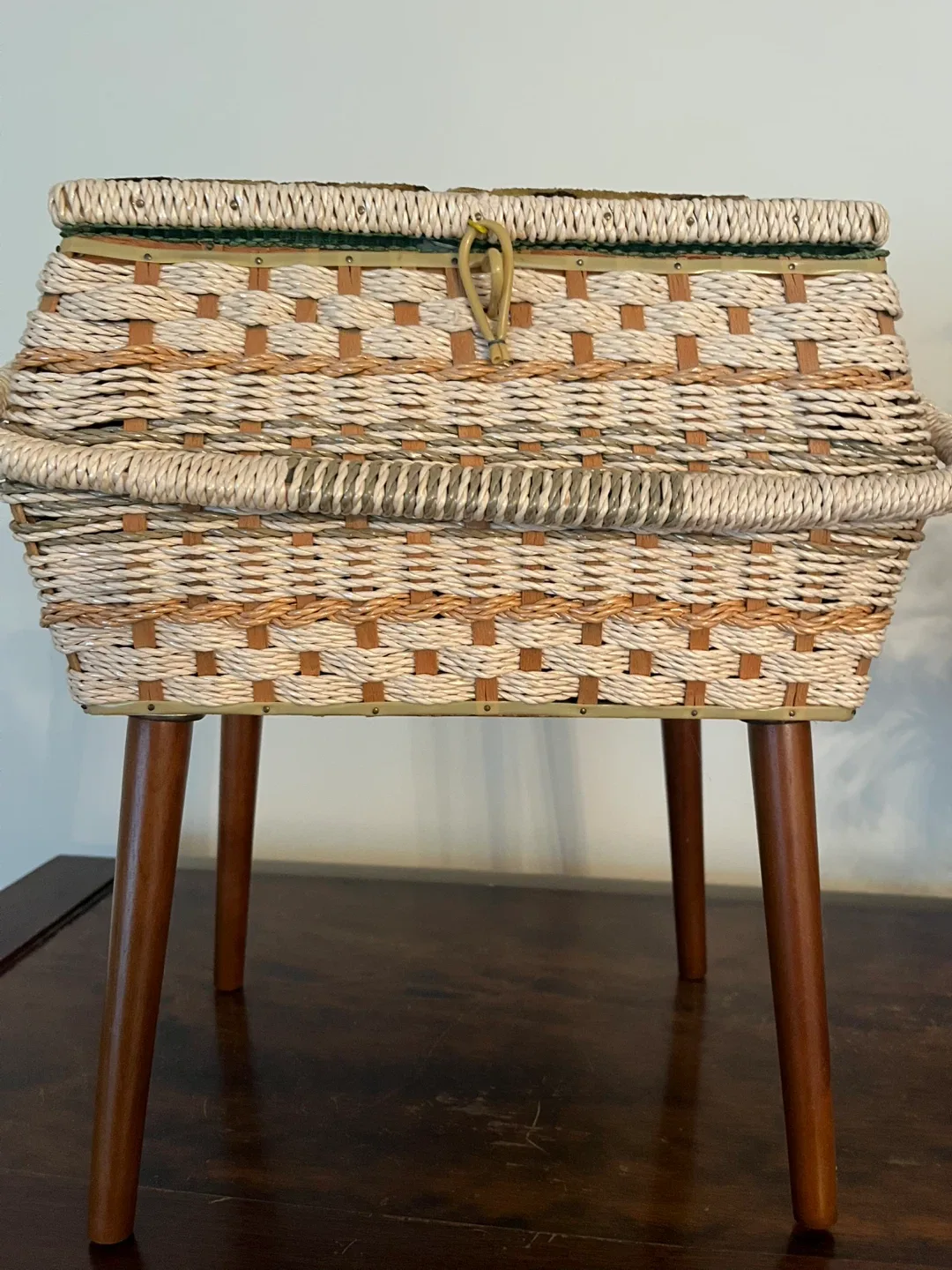 Vintage Sewing Basket & Contents! image indicator(2)