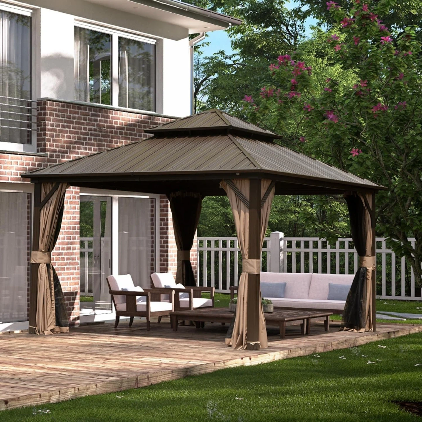 Domi Outdoor Living Metal Patio Gazebo