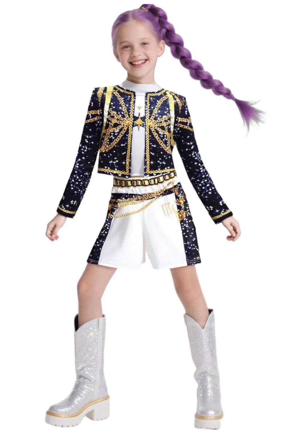 K pop Demon hunter (Rumi) Girls' Costume Size 130