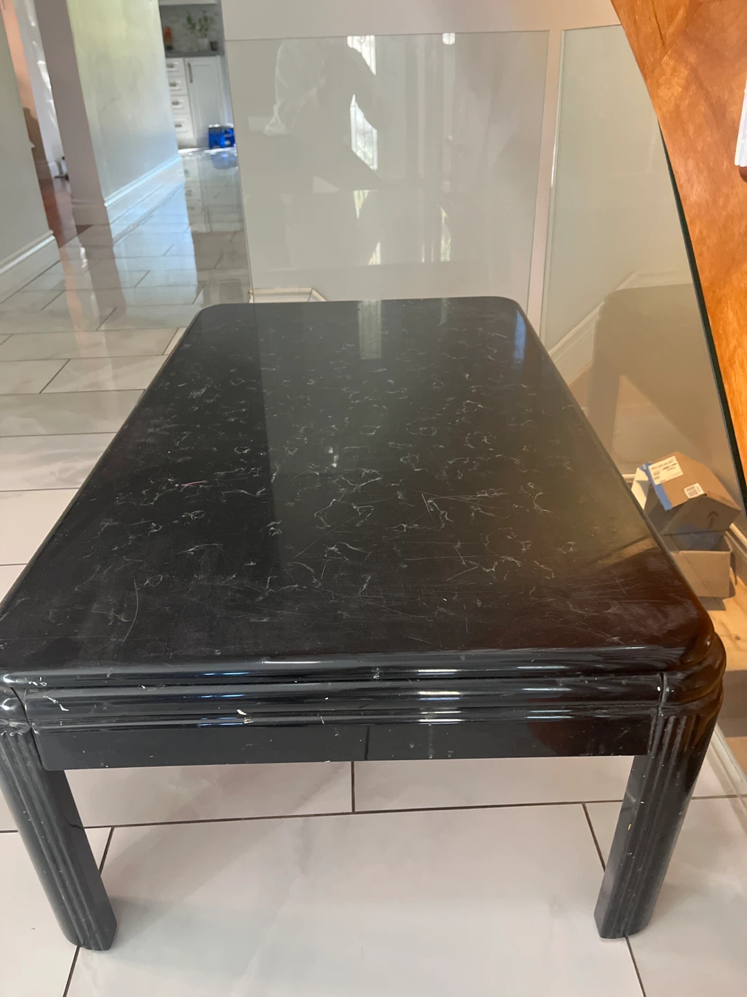 🥕Black Marble Coffee Table - photo 2