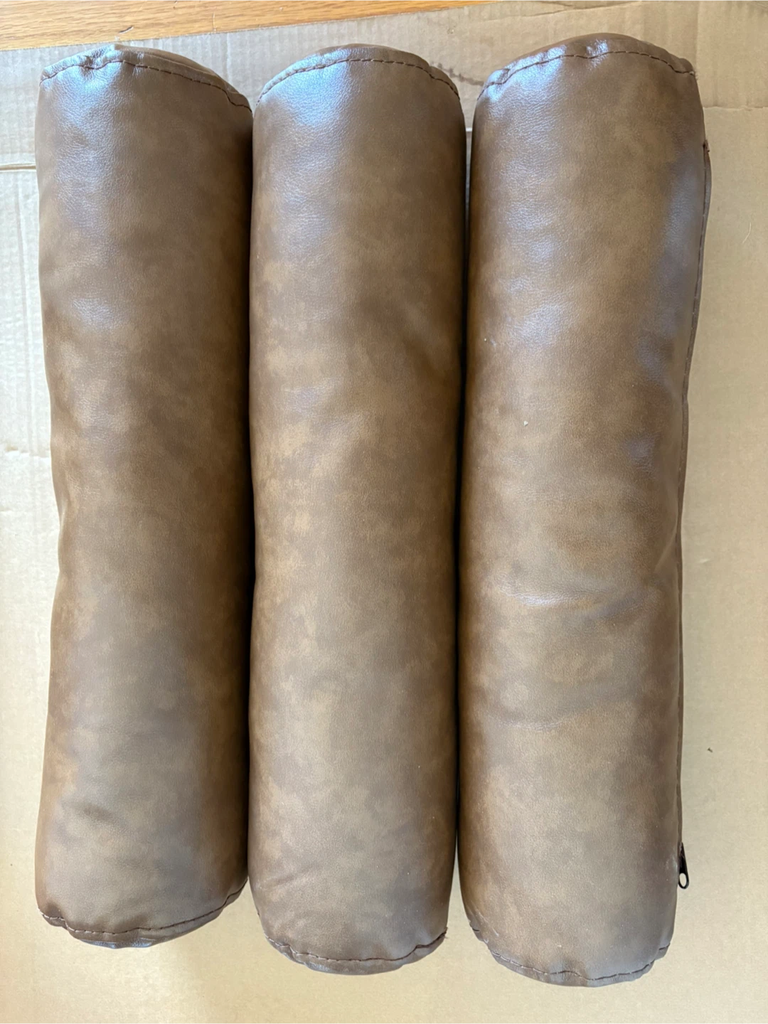 Brown Bolster Pillow Set