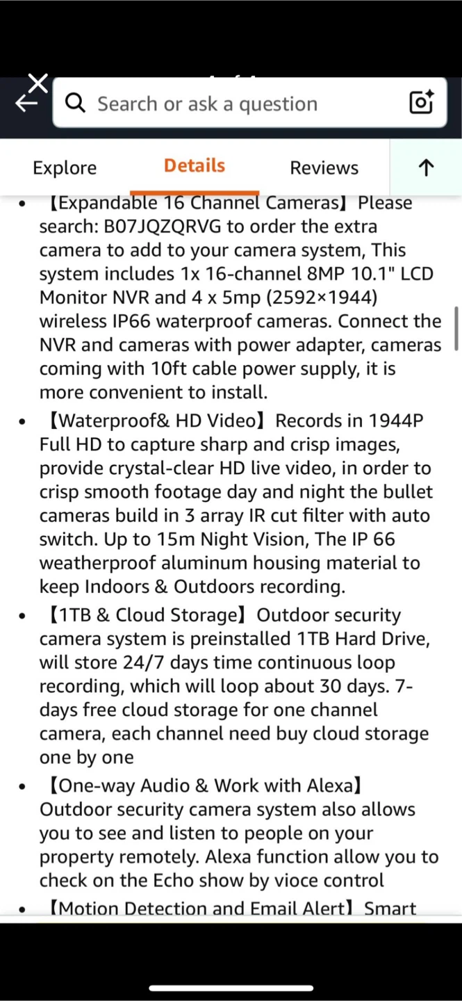 Hiseeu 16 Channel Outdoor Security Camera System - photo 3