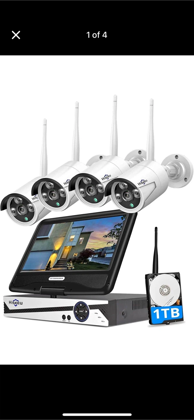 Hiseeu 16 Channel Outdoor Security Camera System