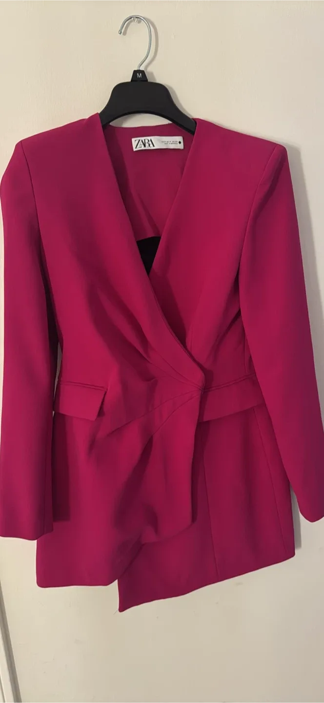 Zara Pink Blazer - Size M thumbnail