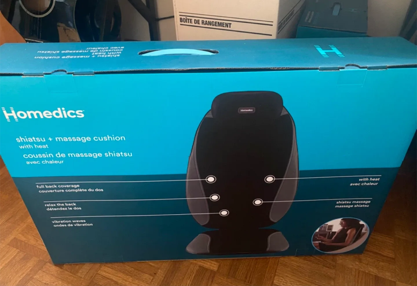 HoMedics Shiatsu + Kneading Massage Cushion with Heat image indicator(2)