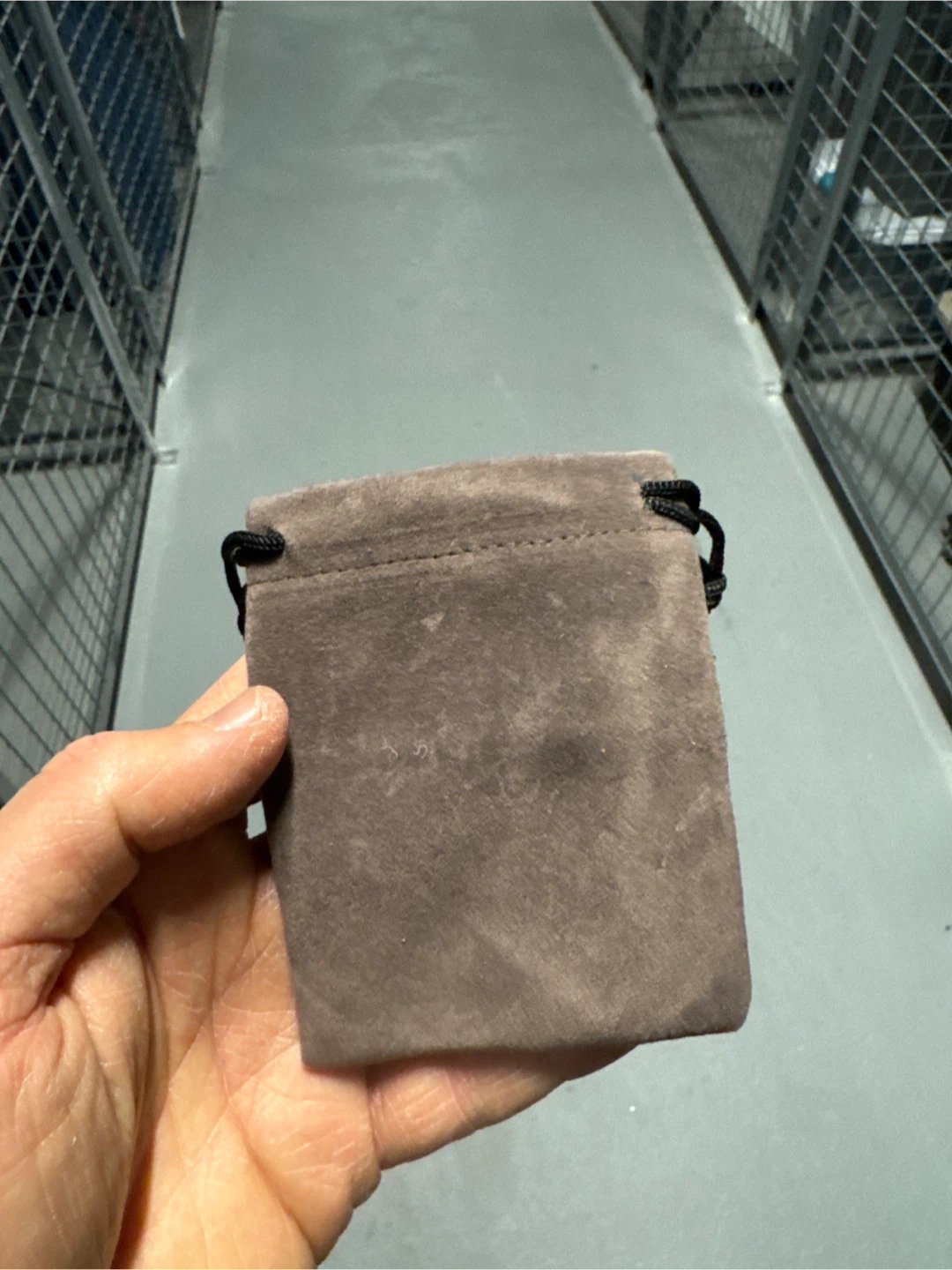 Brown Suede Drawstring Pouch - photo 2