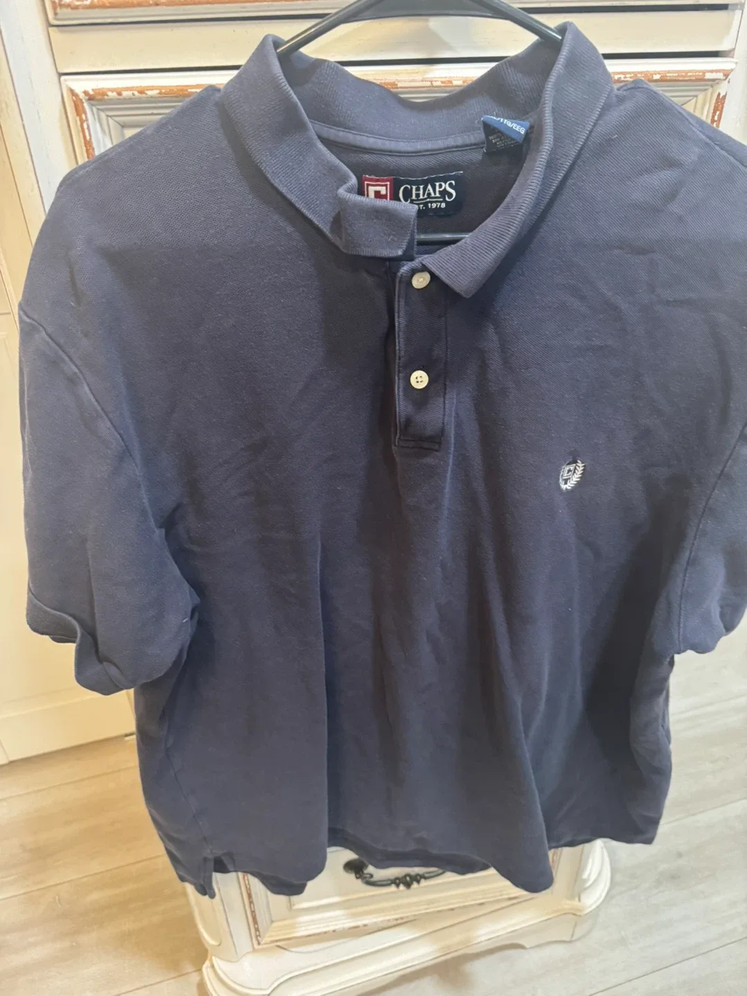 Chaps XXL Blue Polo Shirt image indicator(3)