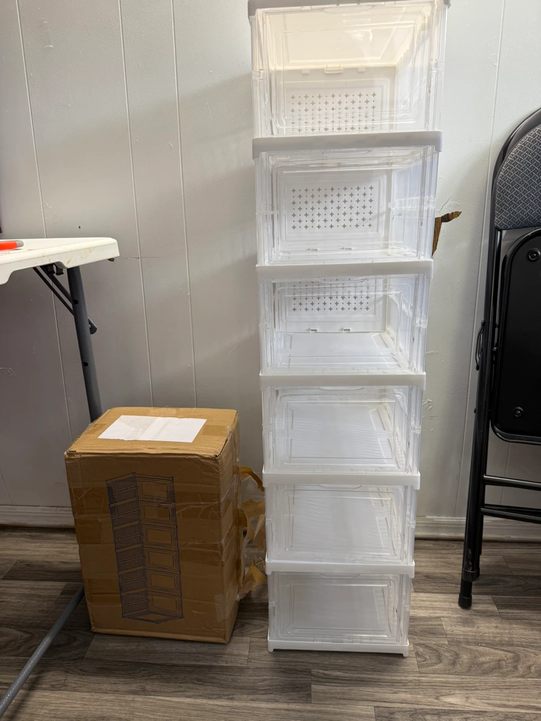 Clear Stackable Shoe Storage Box
