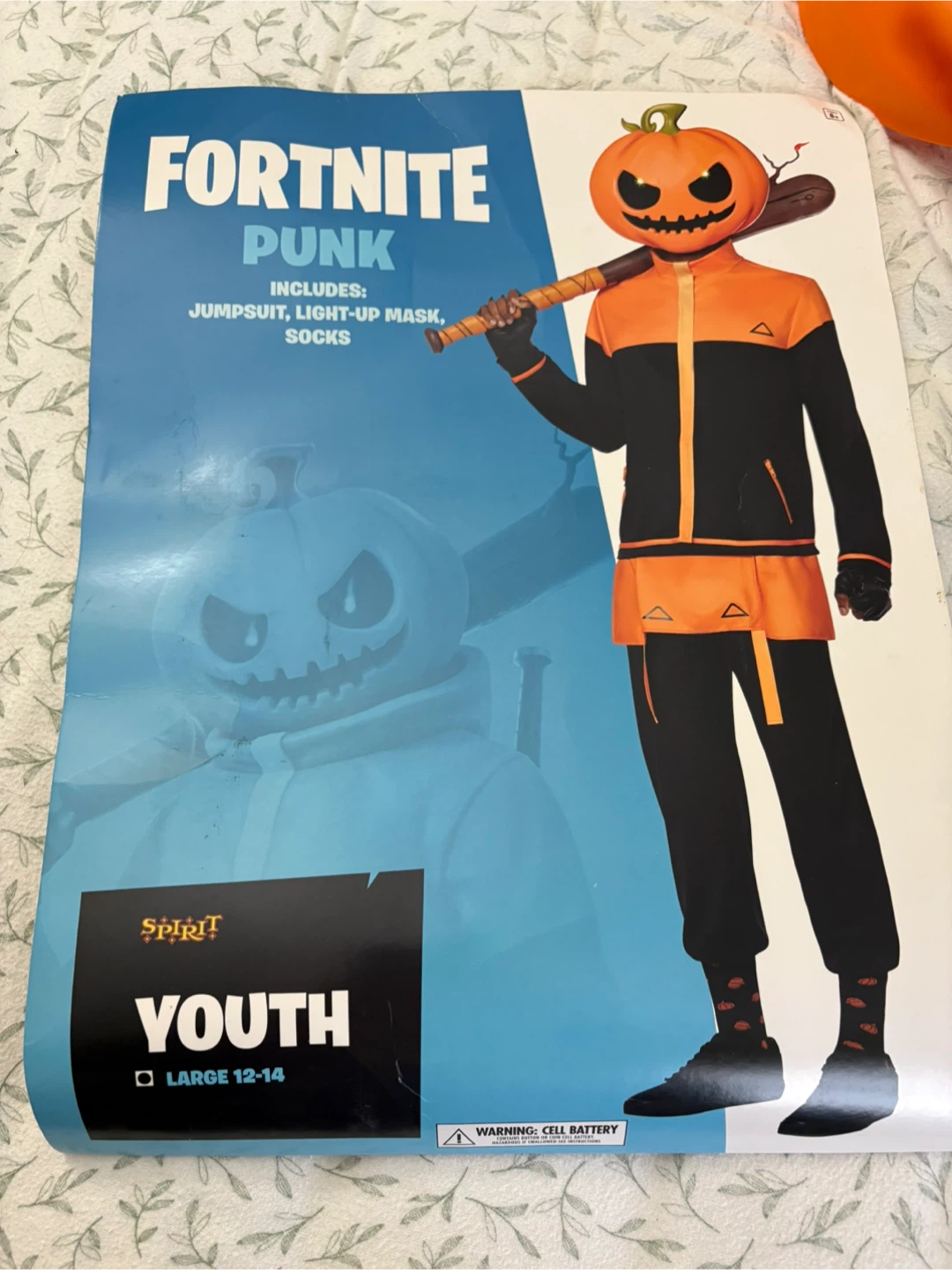 Fortnite Punk Pumpkin Costume Youth Large (12-14) - photo 4