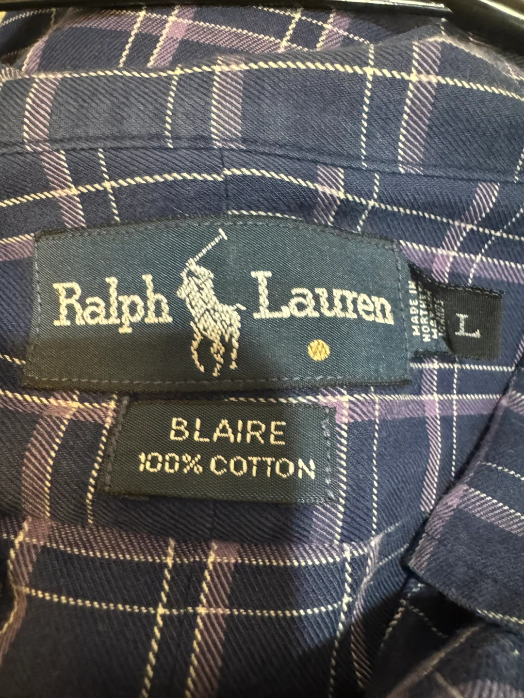 Ralph Lauren Blaire Plaid Shirt - Size L - photo 4