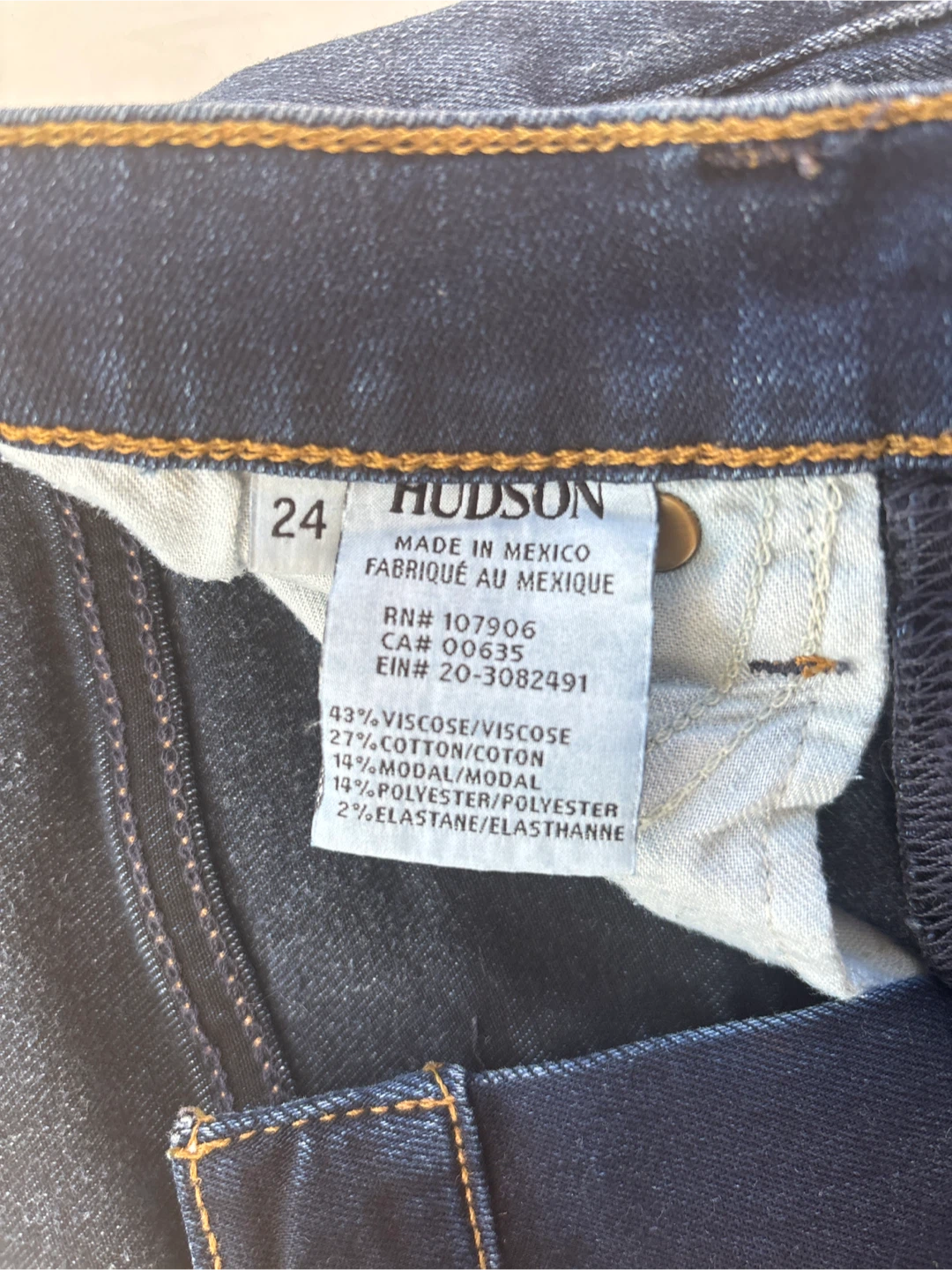 Hudson Jeans Size 24 Dark Wash - photo 3