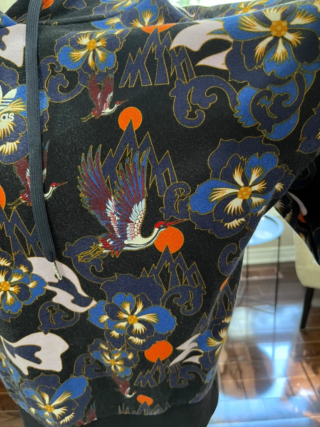 Adidas Floral Print Hoodie image indicator(2)