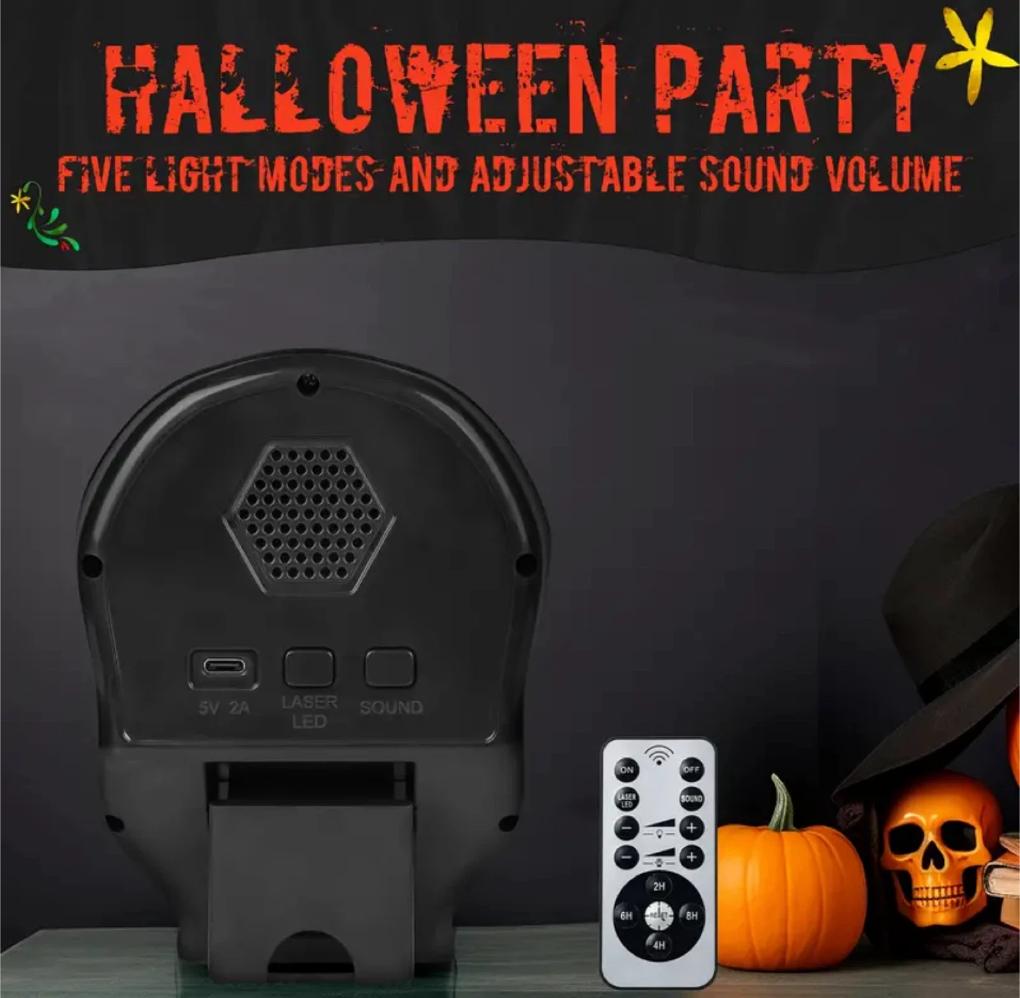 Skull Projector Light Halloween Party Decor - photo 5