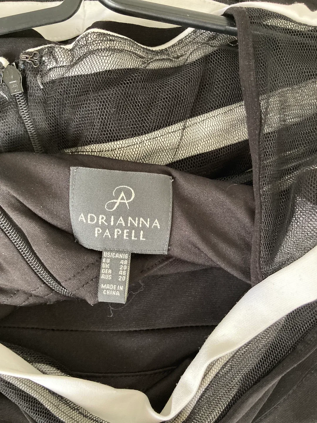 Black & White Striped Party Dress - size 16 image indicator(7)