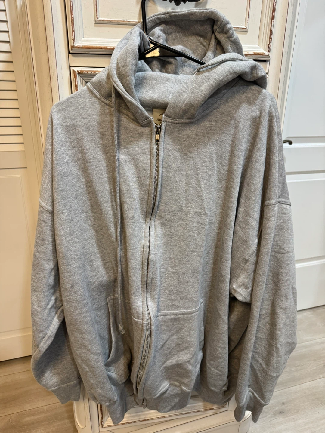 Jon Lauren Gray Full Zip Hoodie - 3X