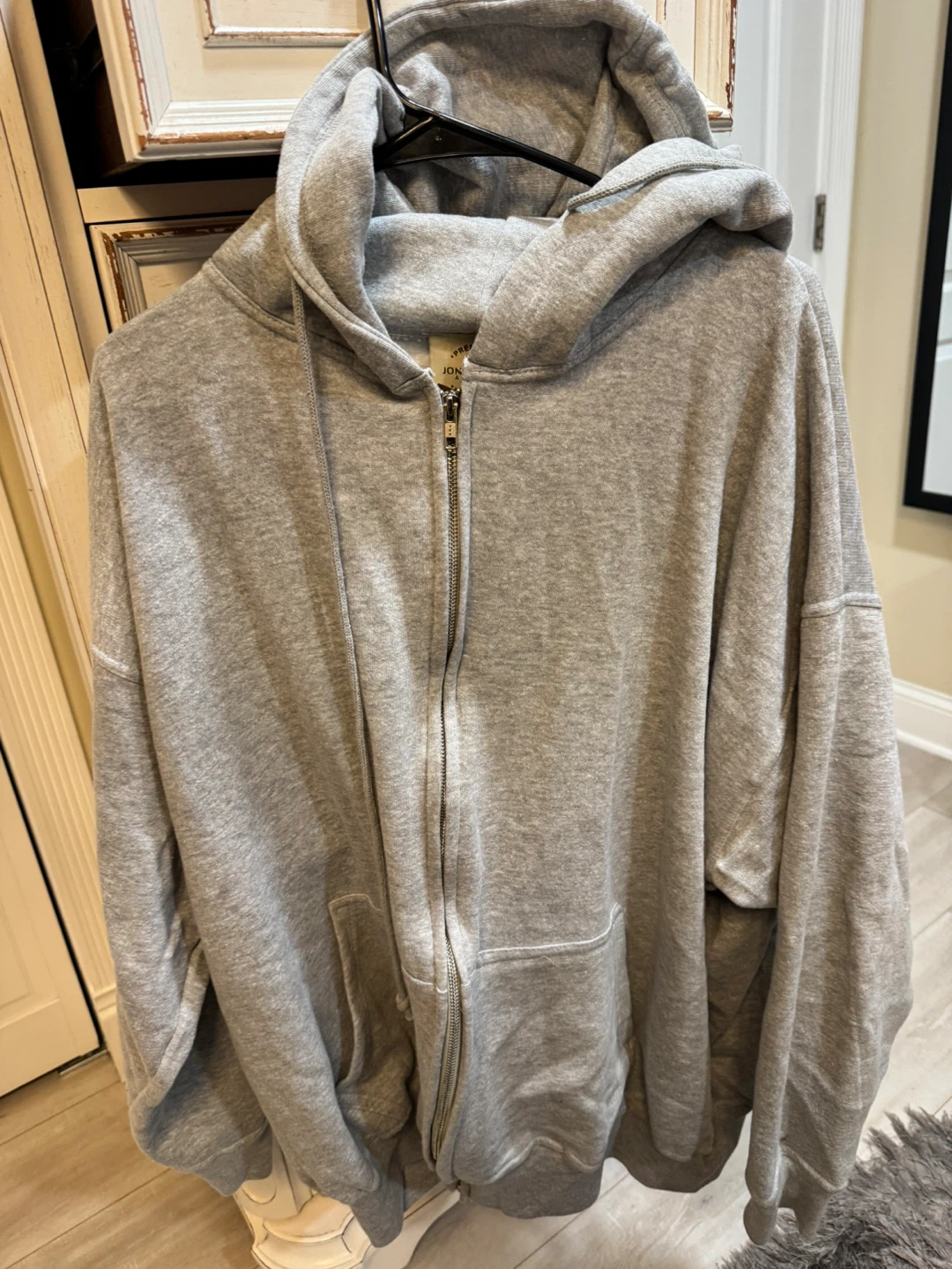 Jon Lauren Gray Full Zip Hoodie - 3X - photo 3
