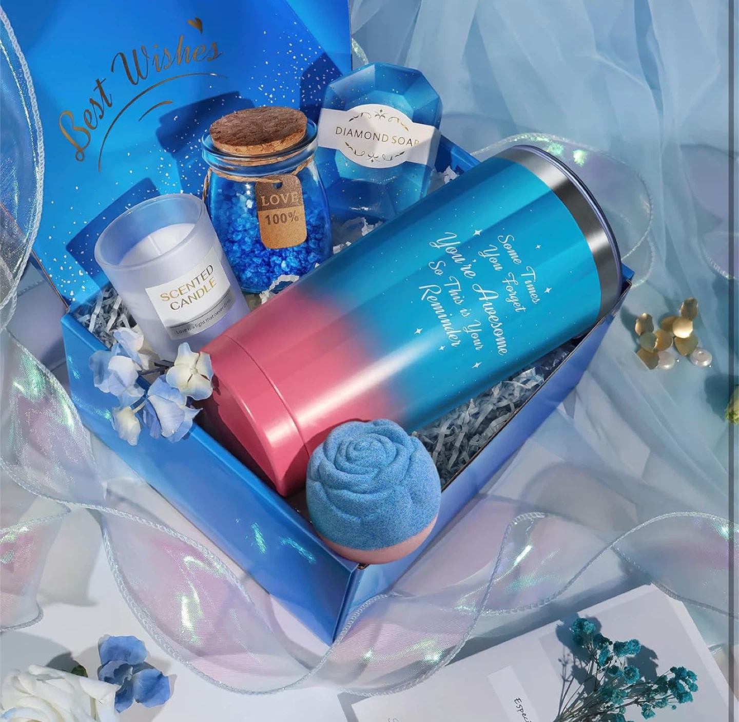 Spa Gift Set - Tumbler, Candle, Soap & More - photo 2