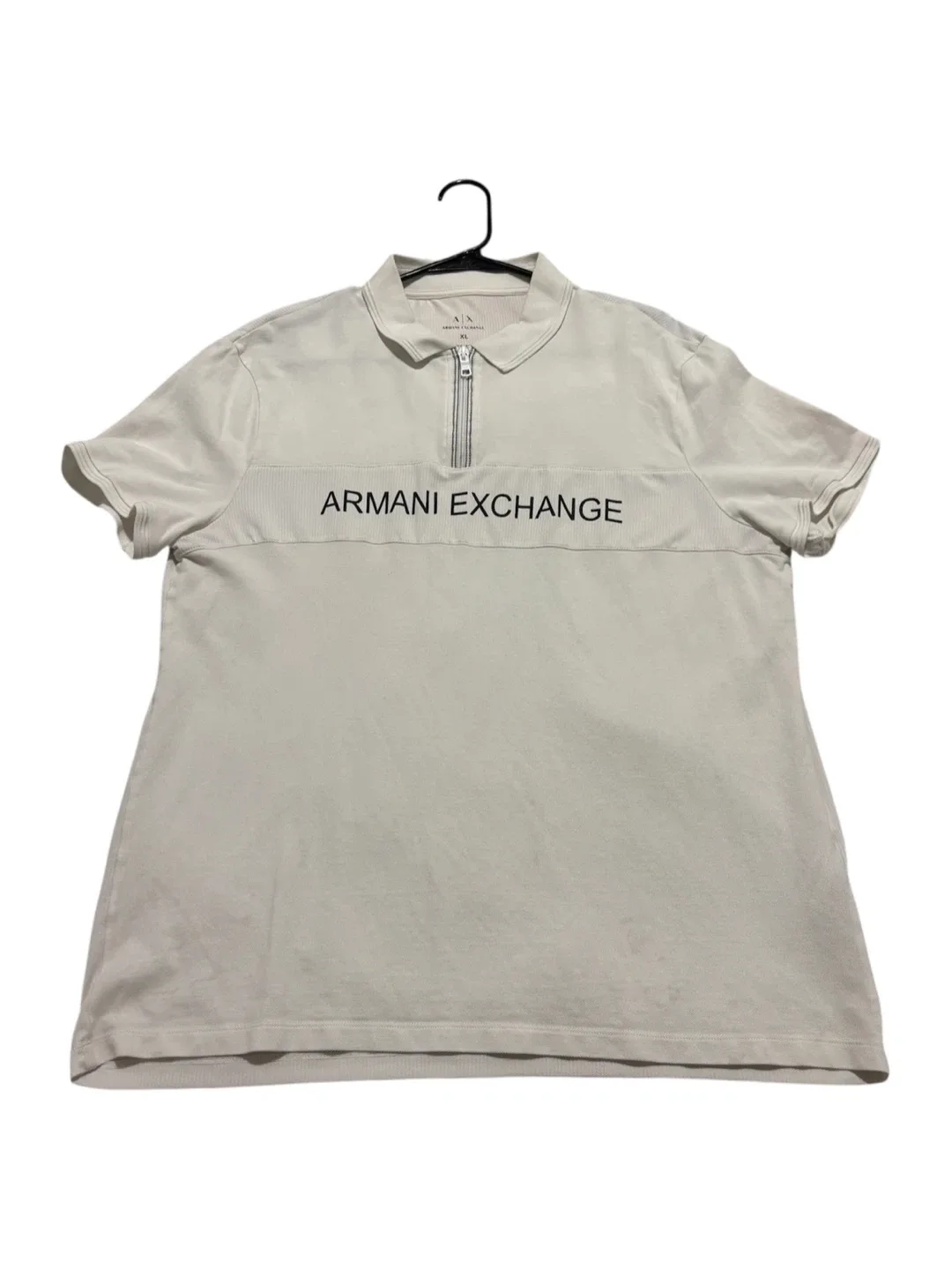 Armani Exchange White Polo Shirt - XL
