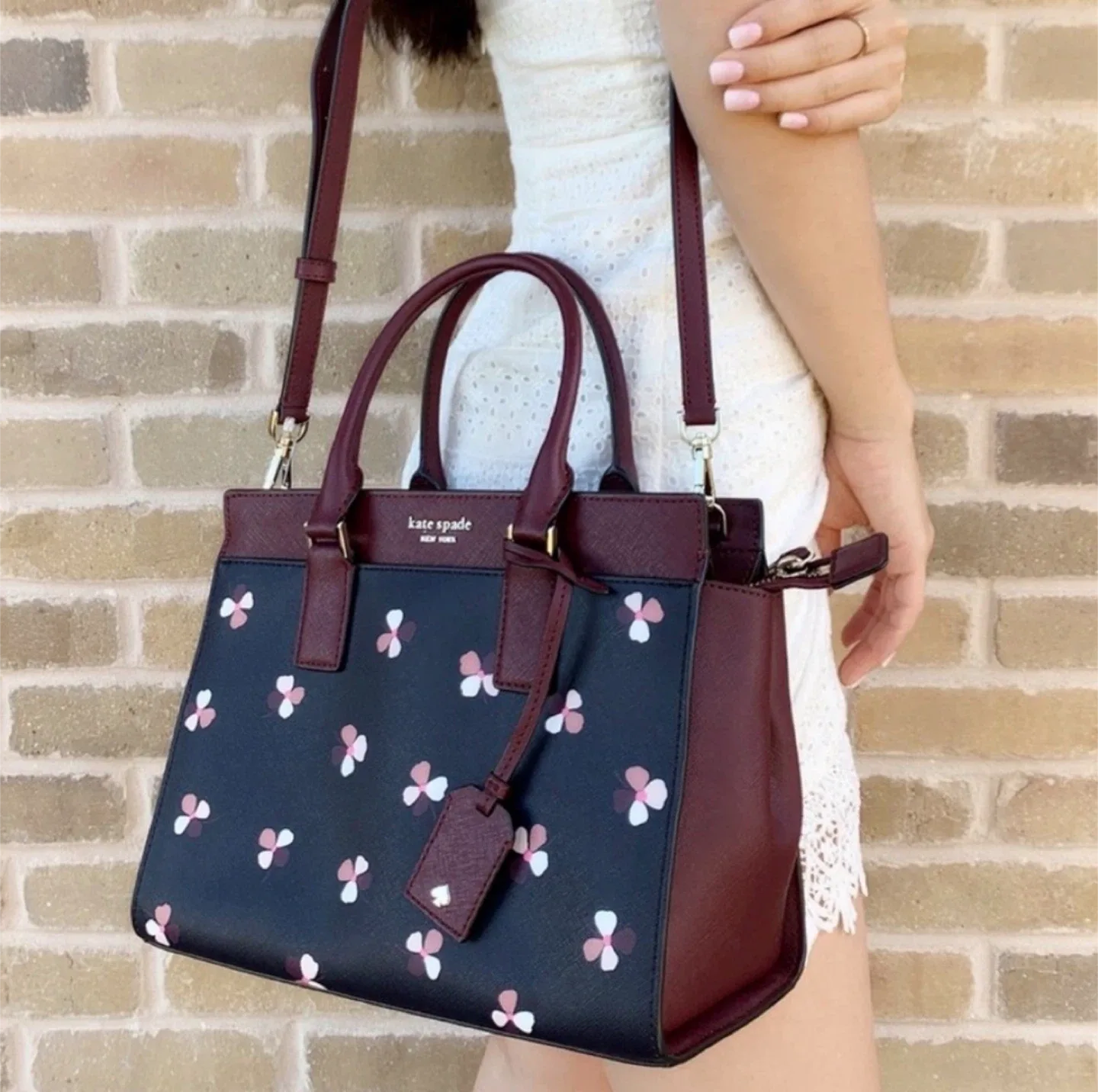 BNWT Kate Spade Cameron Medium Satchel Crossbody Purse image indicator(5)