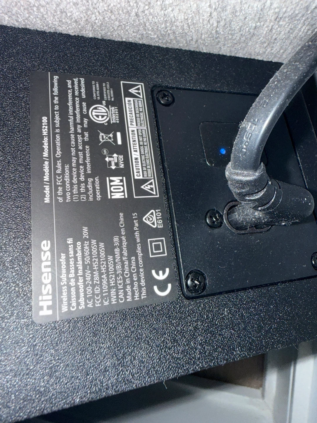 Hisense HS2100 2.1CH Soundbar with Wireless Subwoofer - photo 3
