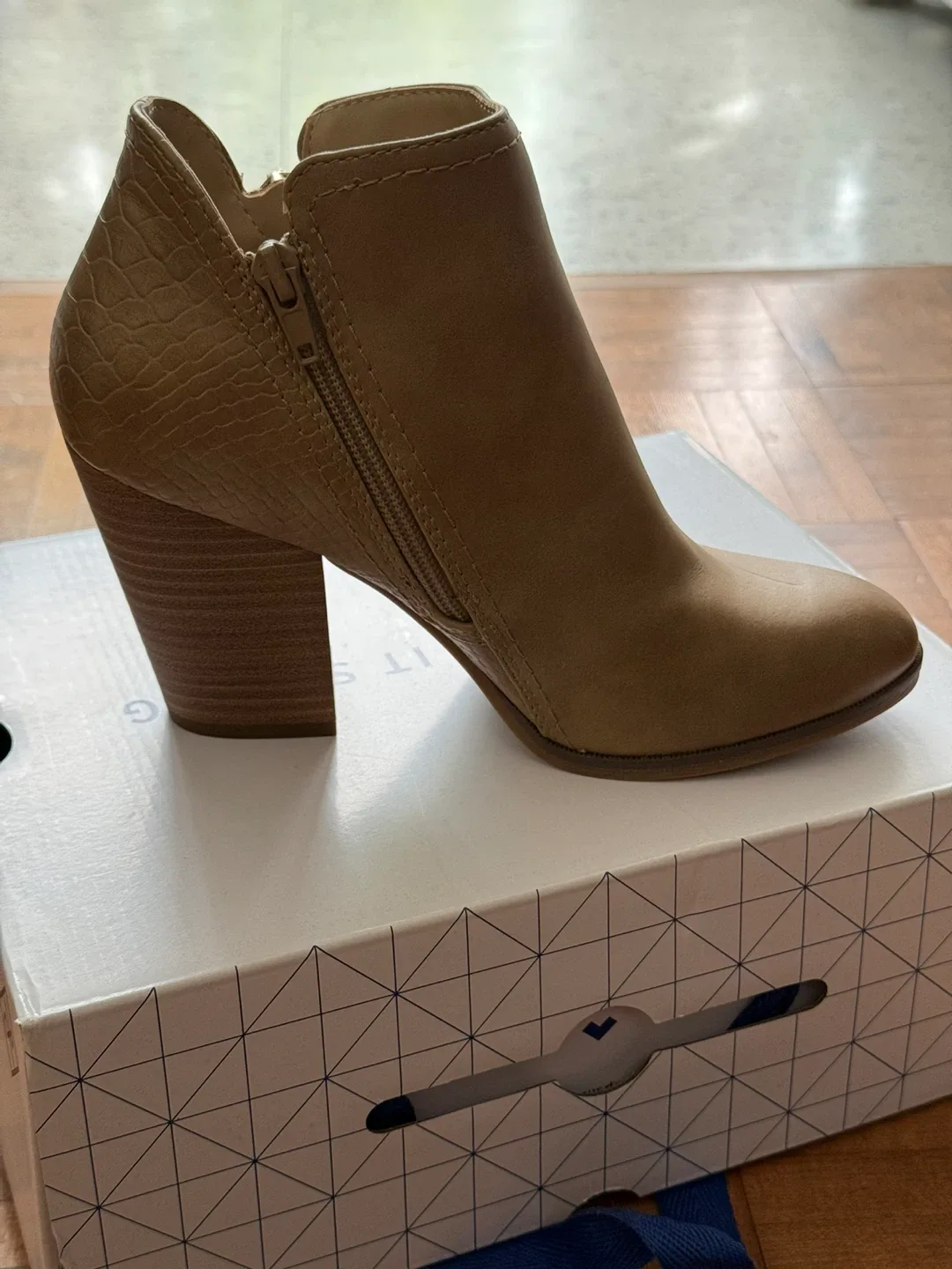 Call It Spring Tan Ankle Boots - Size 7 image indicator(4)