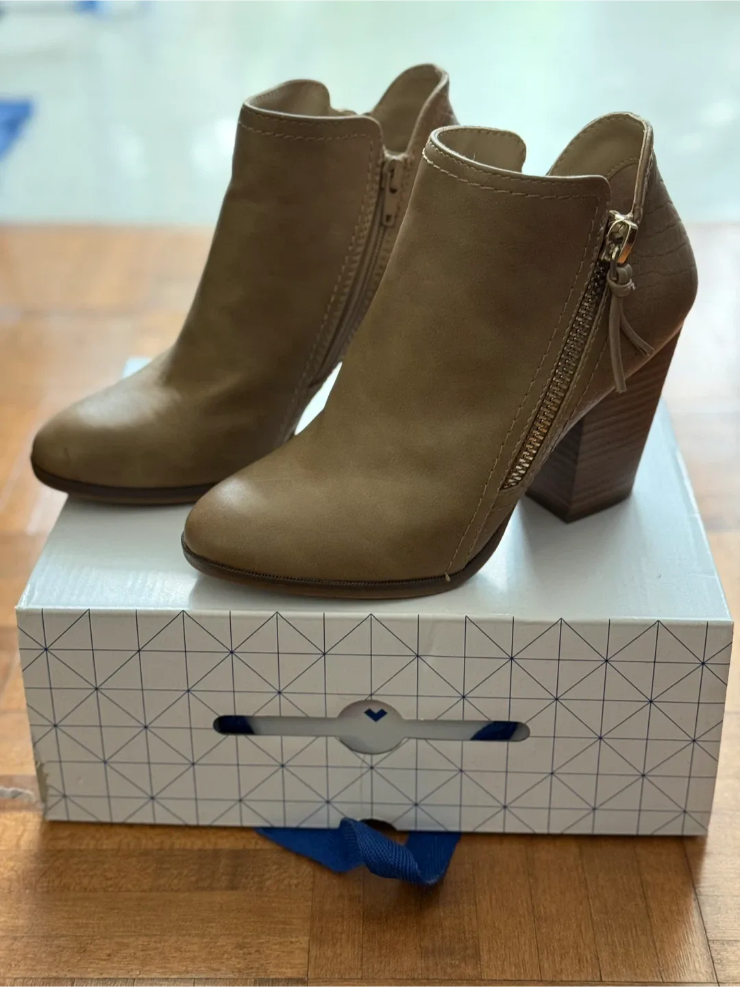 Call It Spring Tan Ankle Boots - Size 7 image indicator(3)