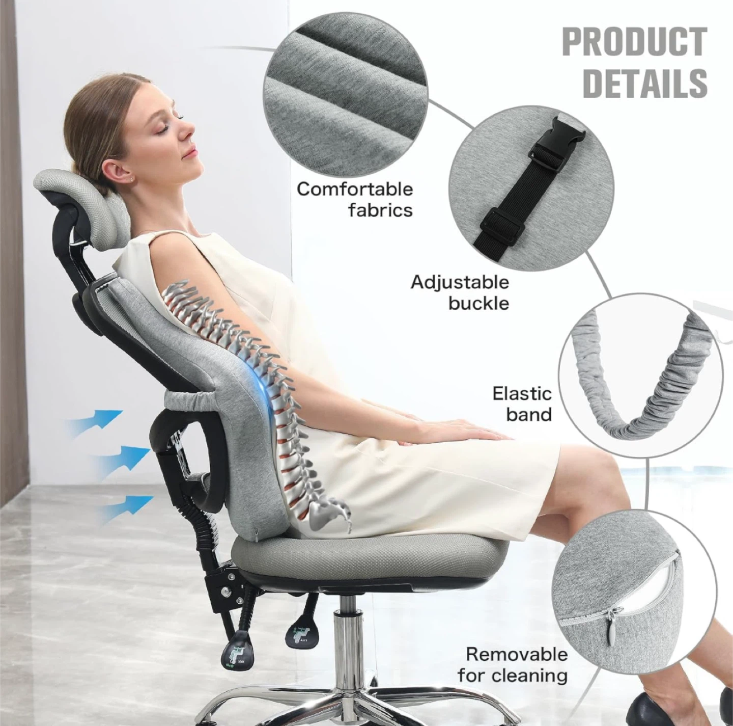 Soft Support Pillow - Gray - photo 4