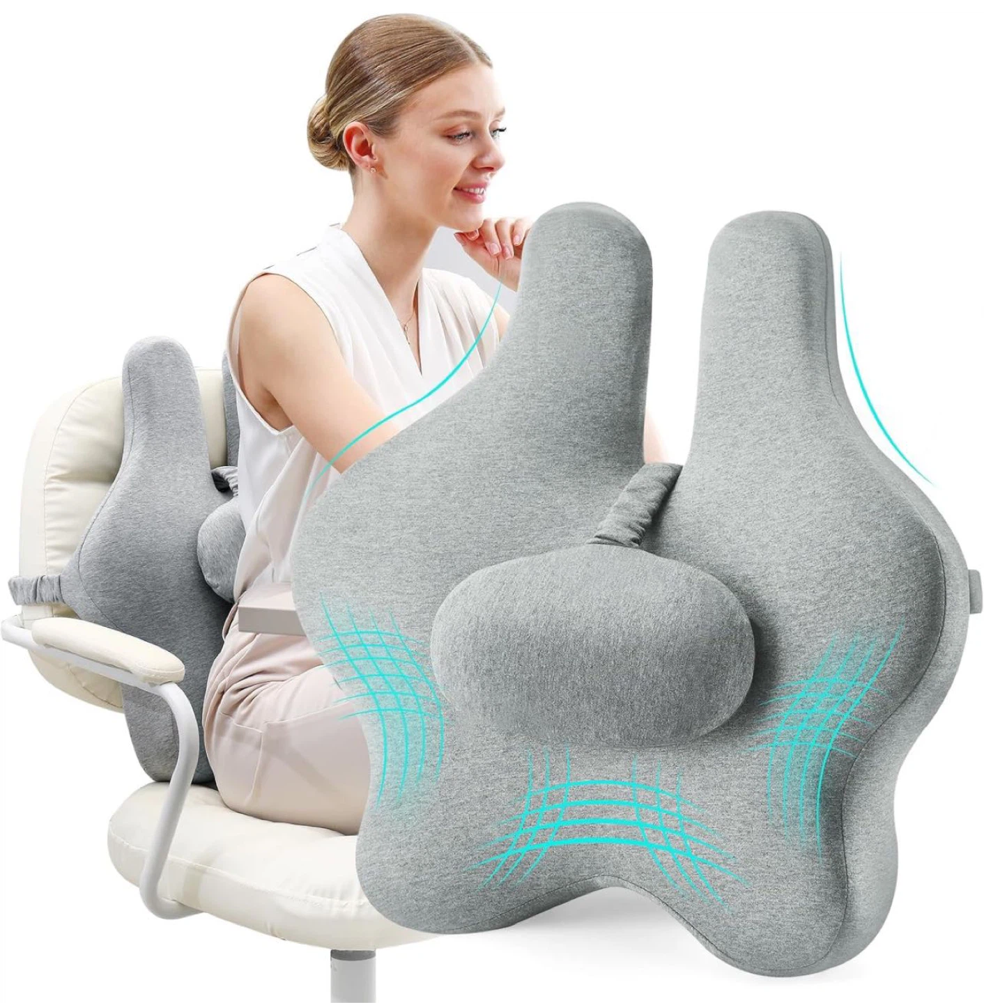 Soft Support Pillow - Gray - photo 2