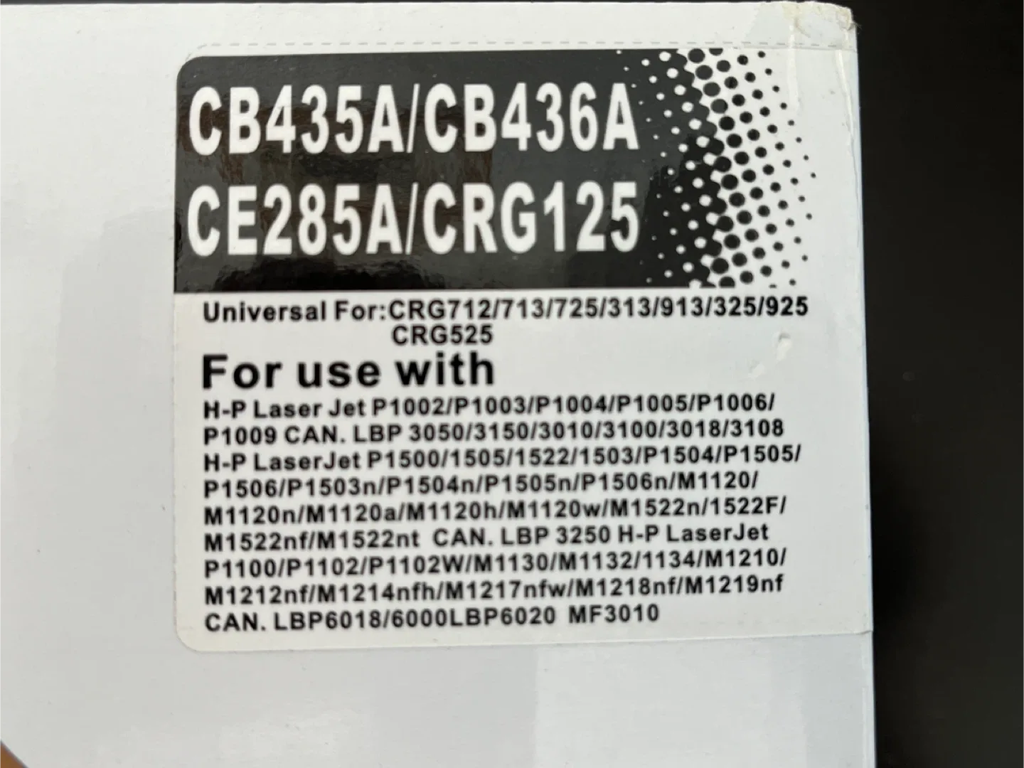 HP CB435A/CB436A Toner Cartridge - New image indicator(3)