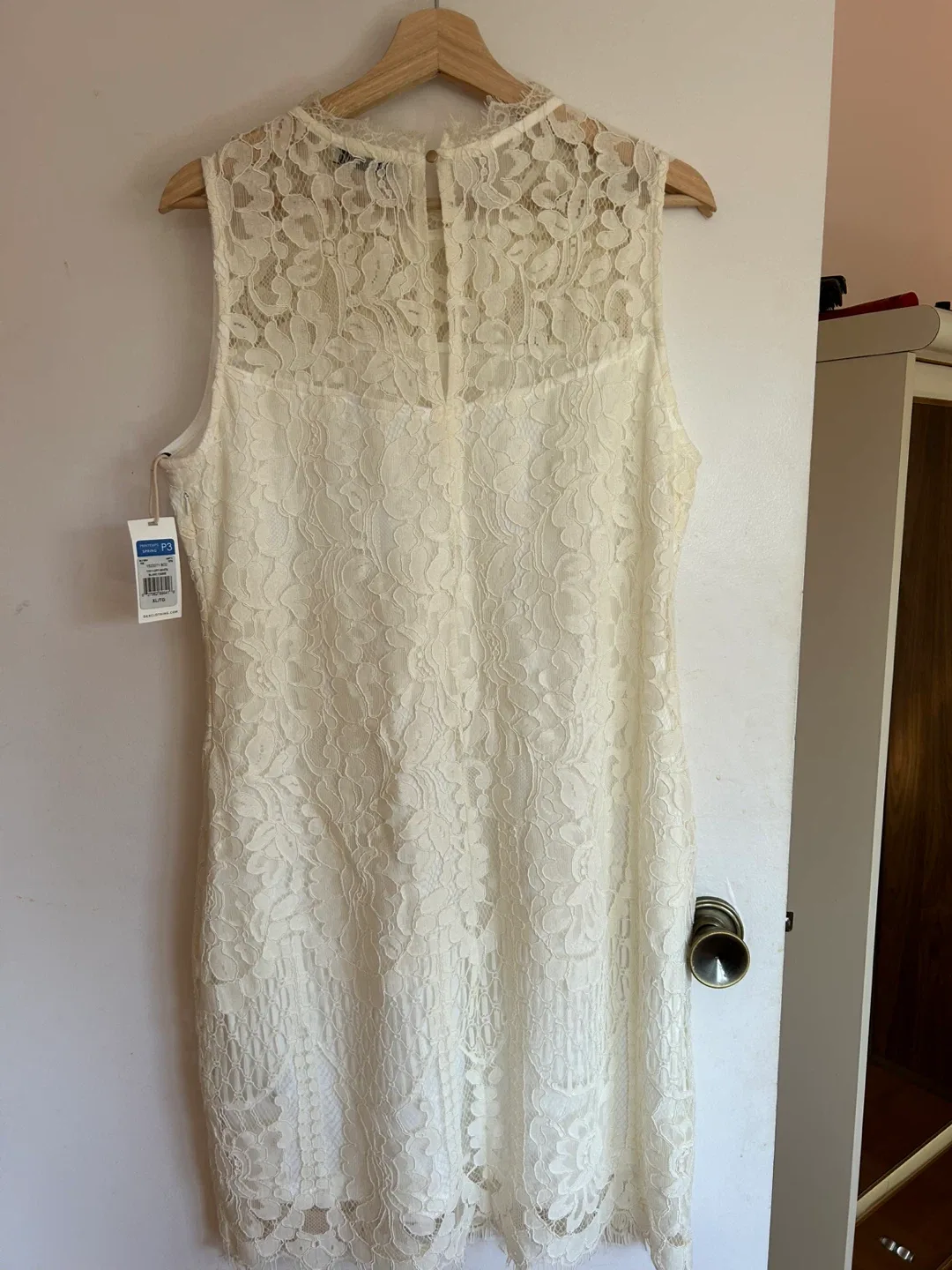 DEX Sleeveless Lace Dress - XL/TG - Cream image indicator(3)